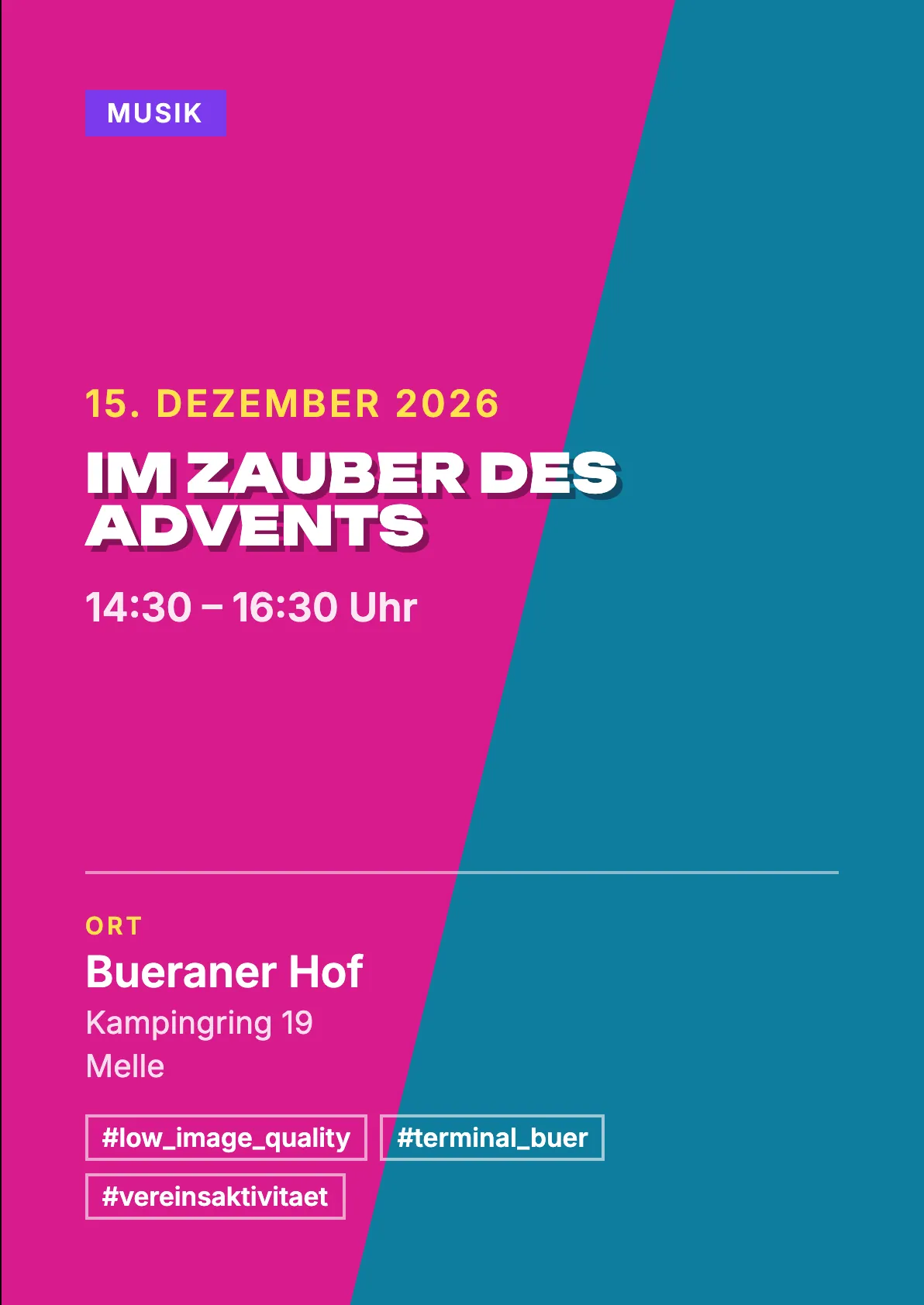 Veranstaltungsflyer