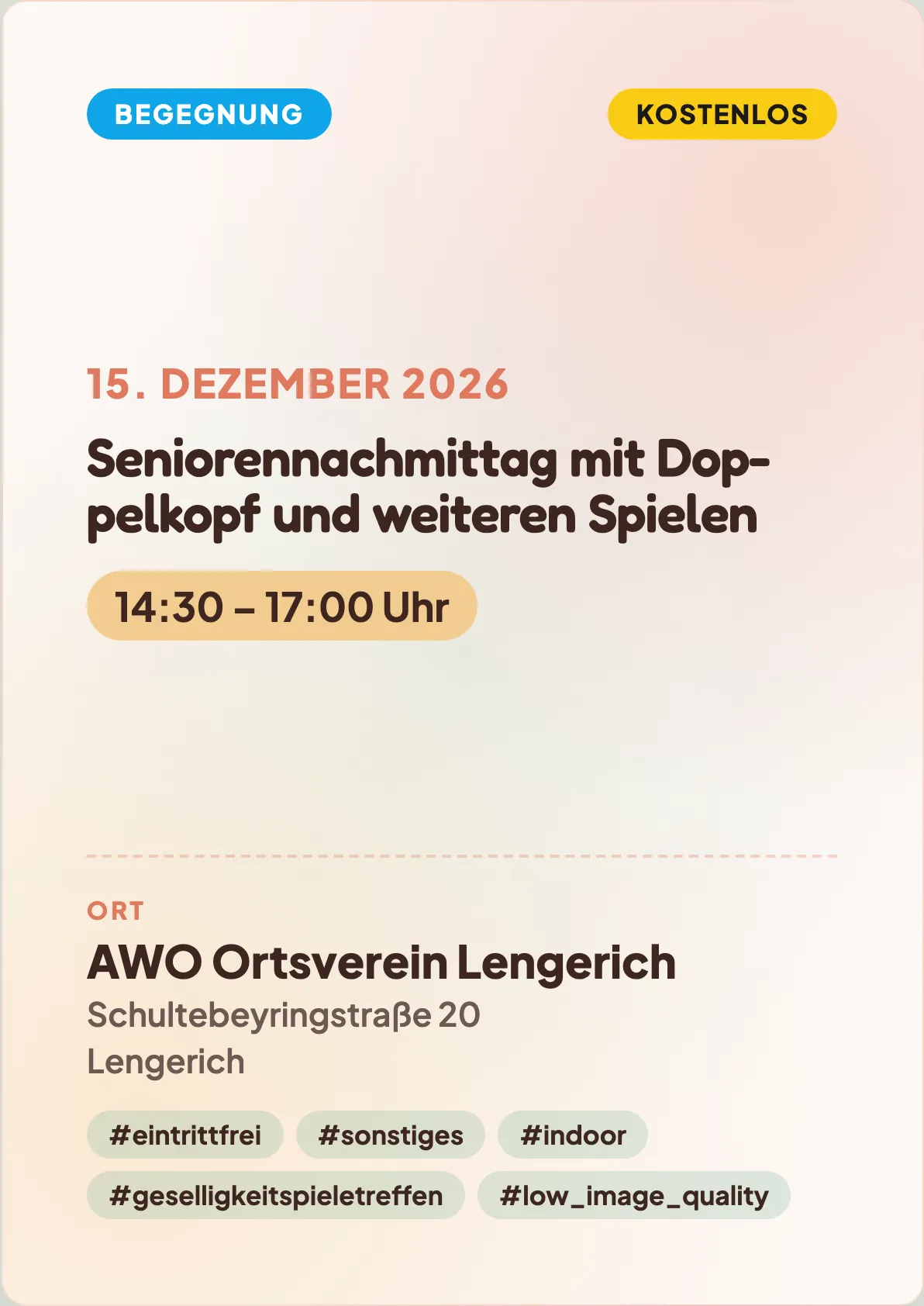 Veranstaltungsflyer