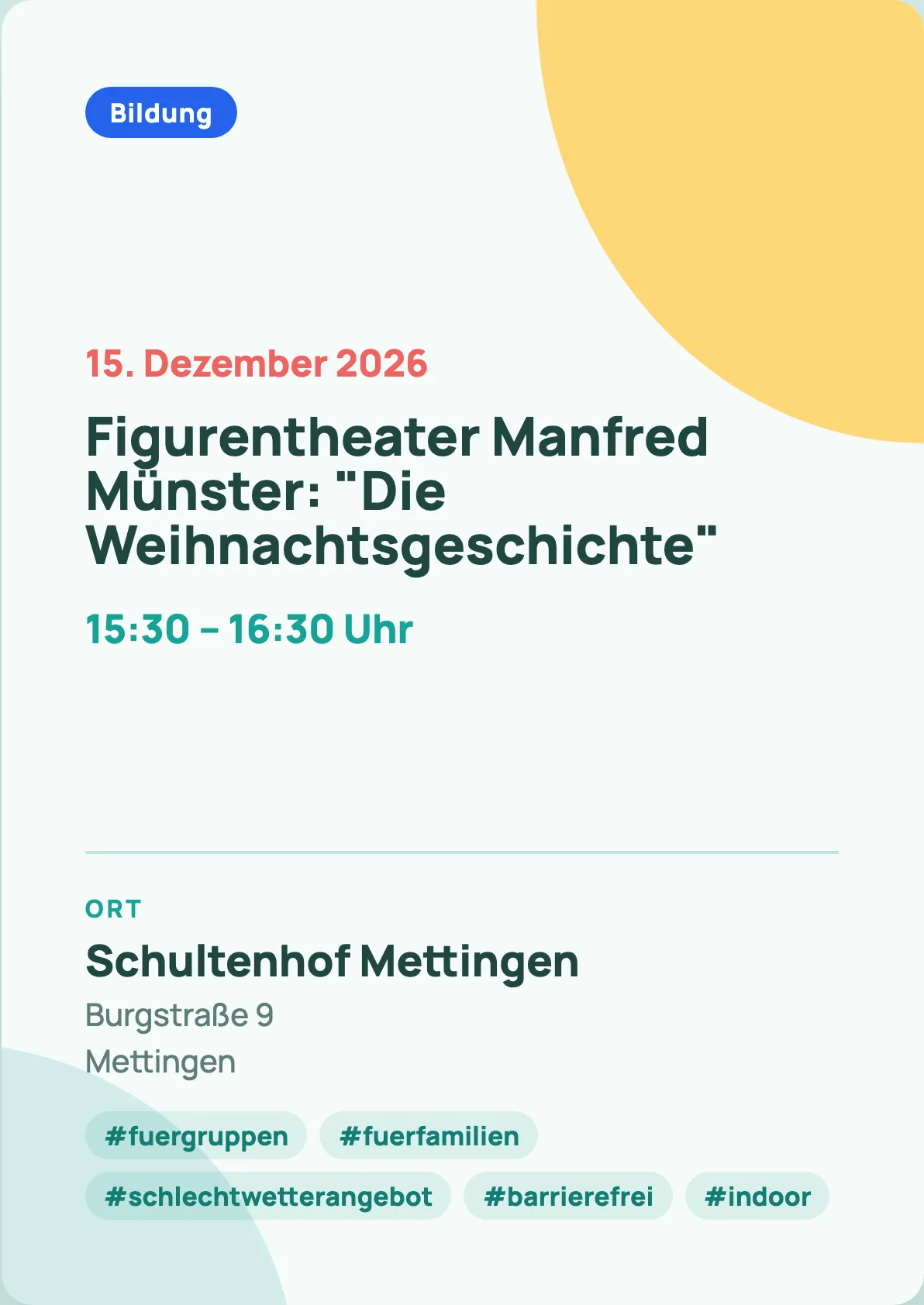 Veranstaltungsflyer