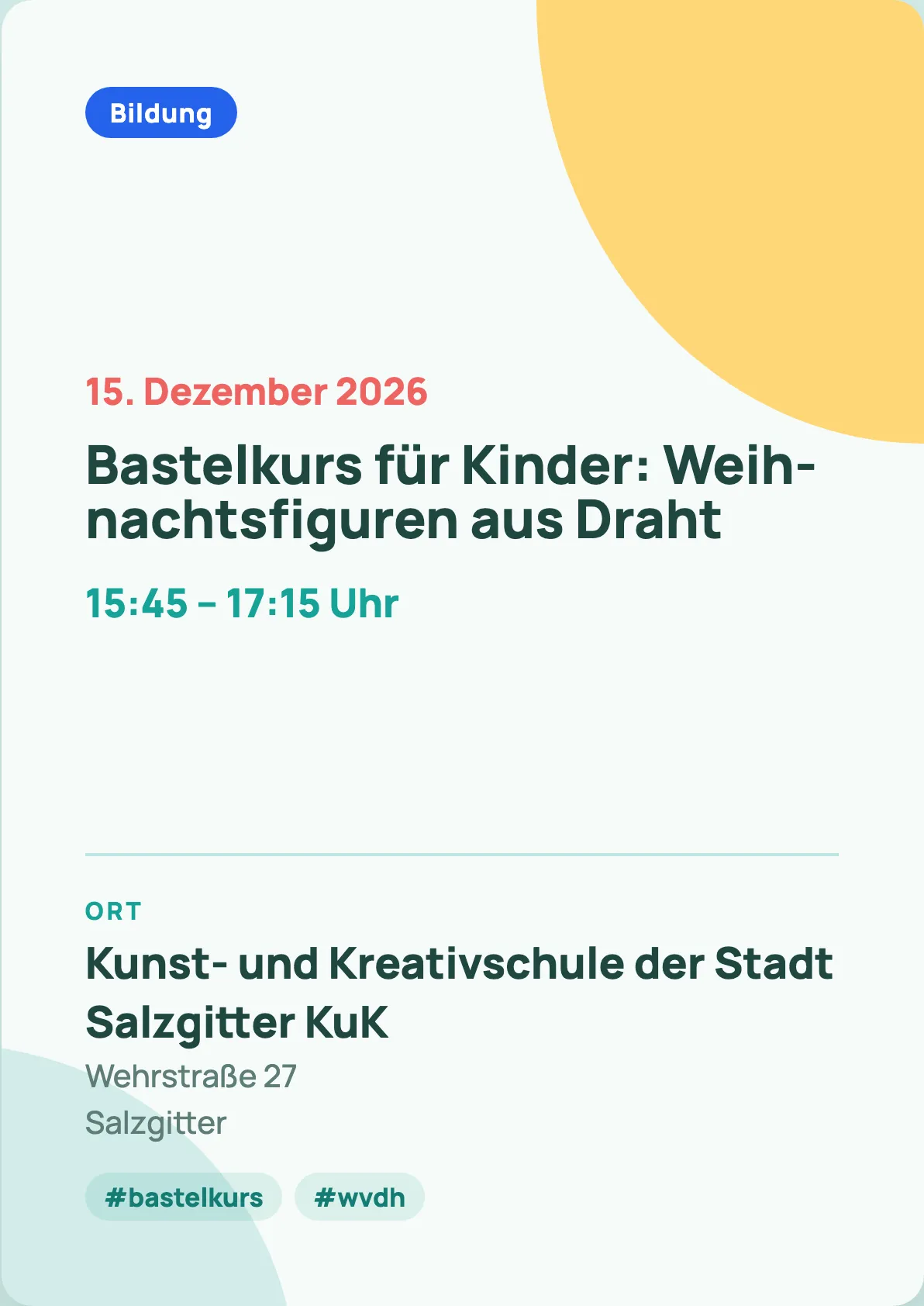 Veranstaltungsflyer