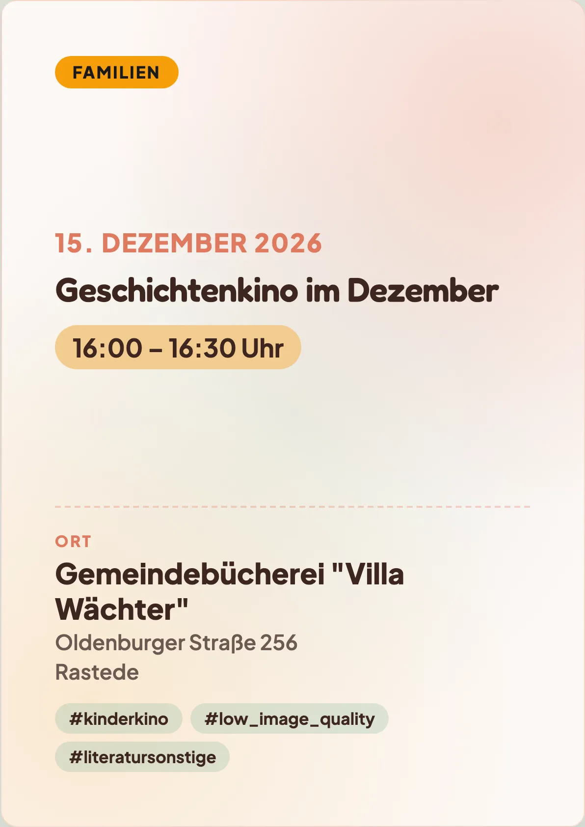 Veranstaltungsflyer