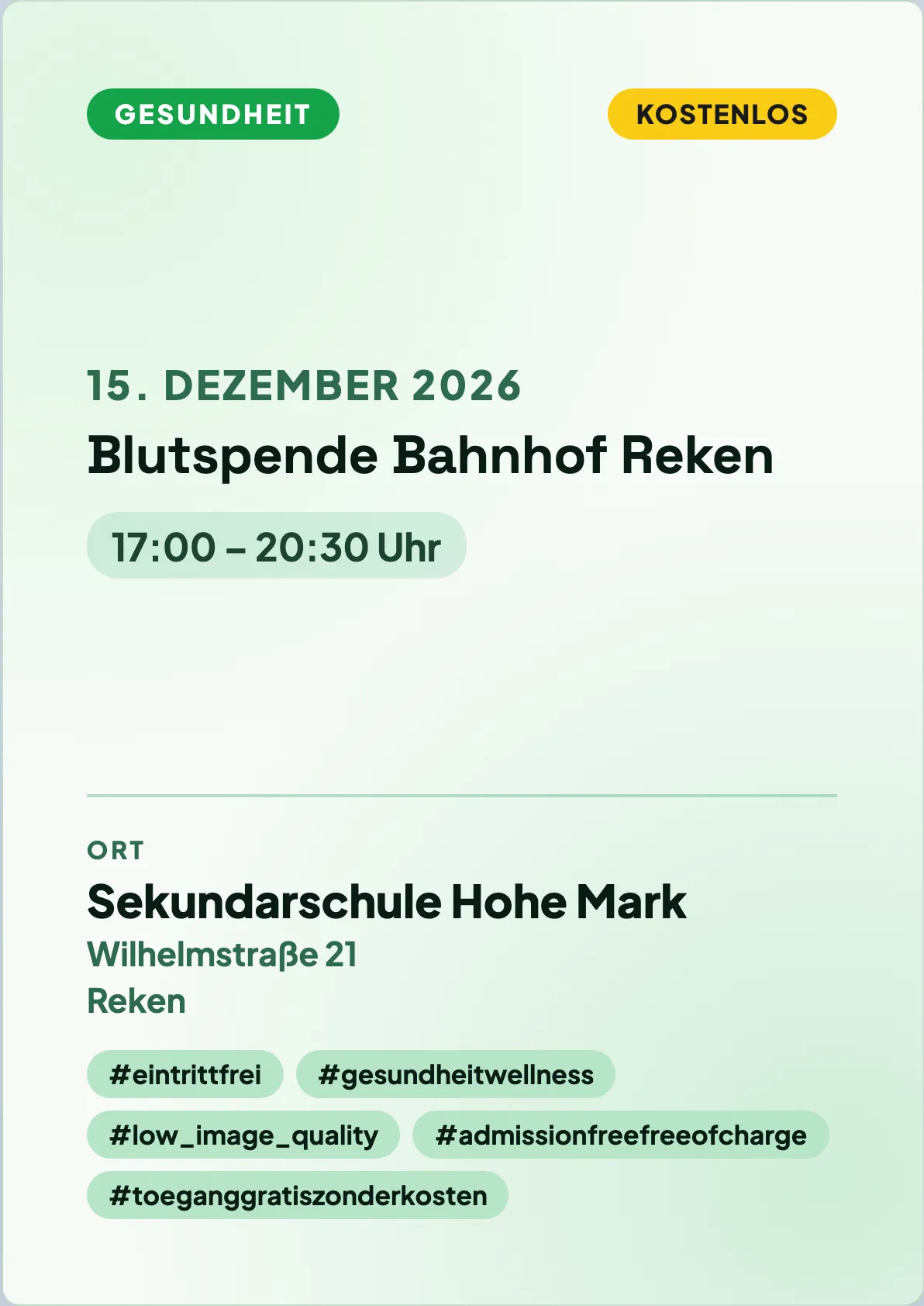 Veranstaltungsflyer