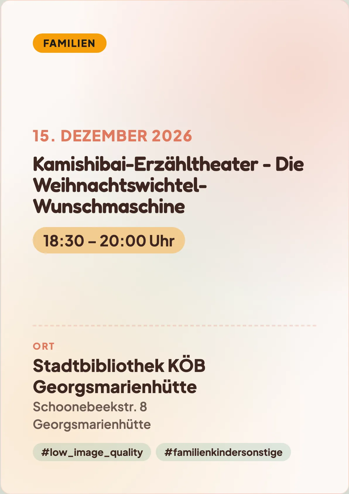 Veranstaltungsflyer