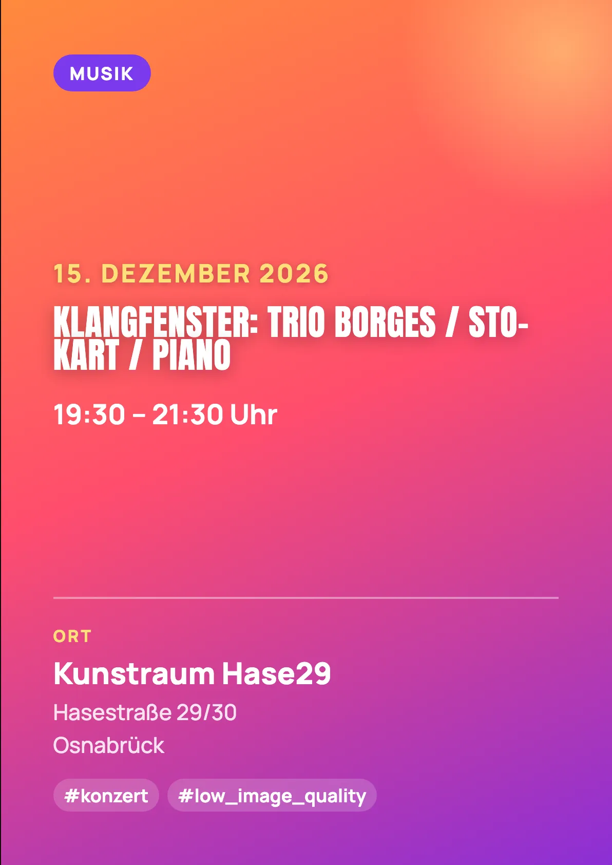 Veranstaltungsflyer