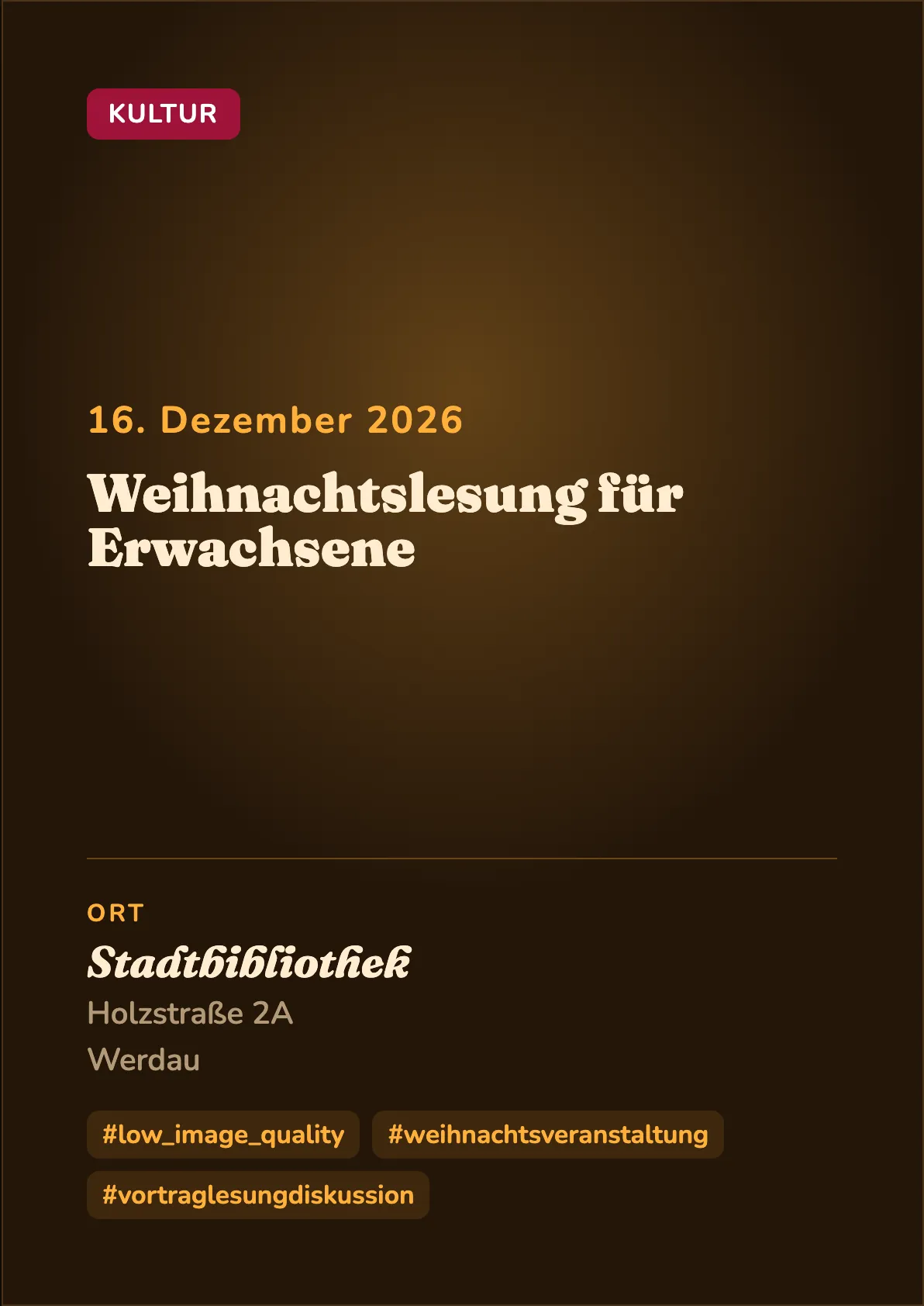 Veranstaltungsflyer