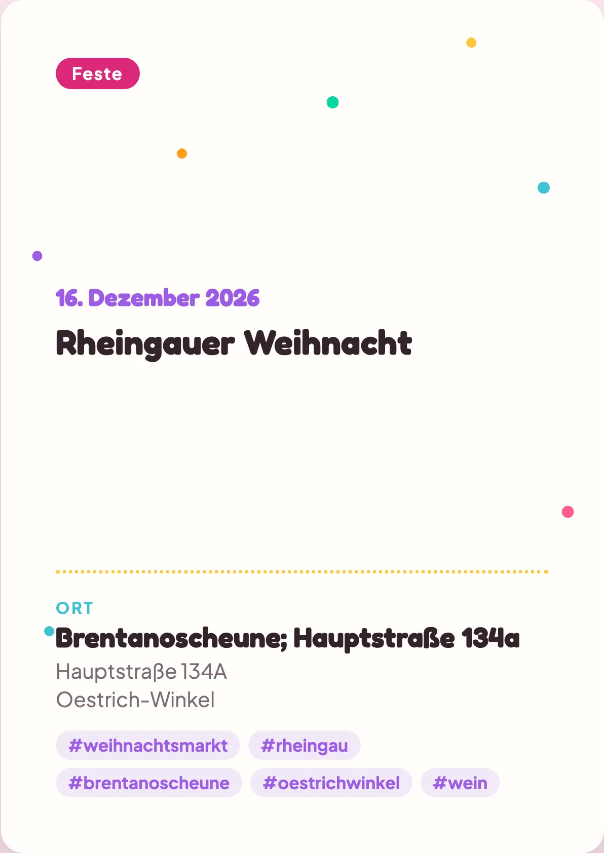 Veranstaltungsflyer