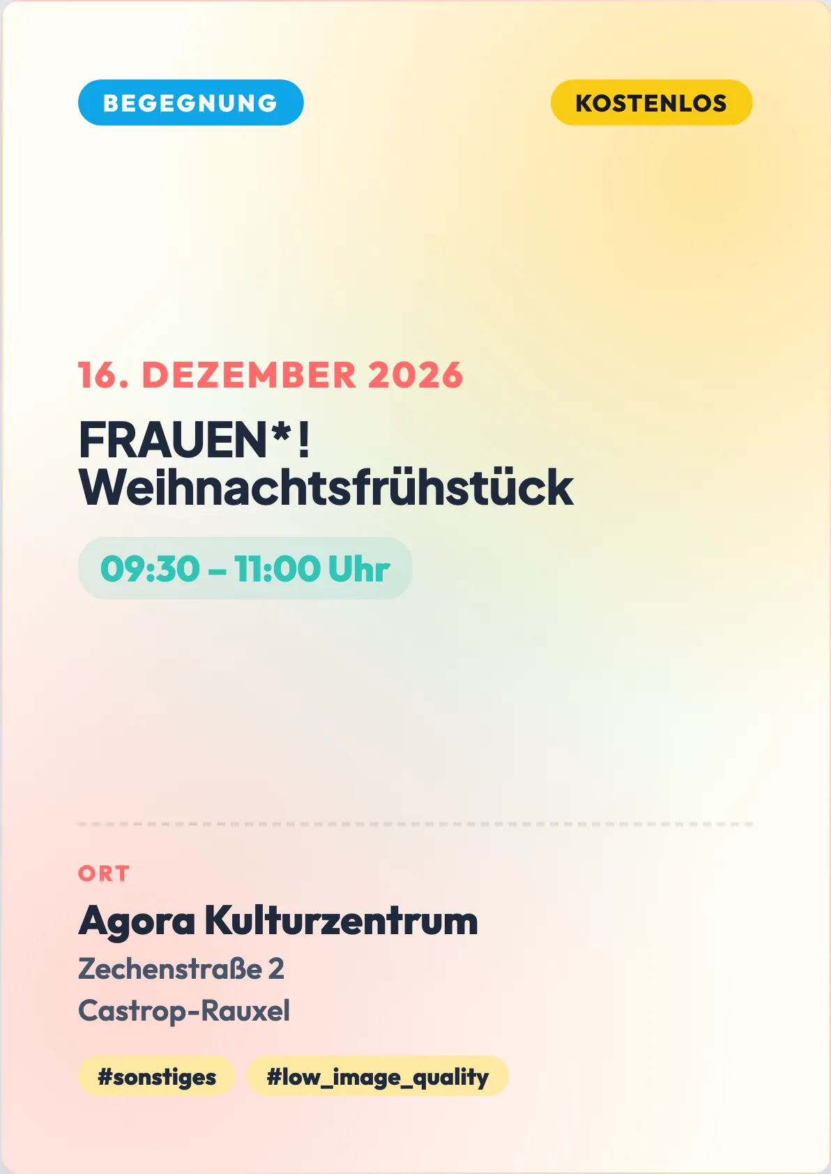 Veranstaltungsflyer