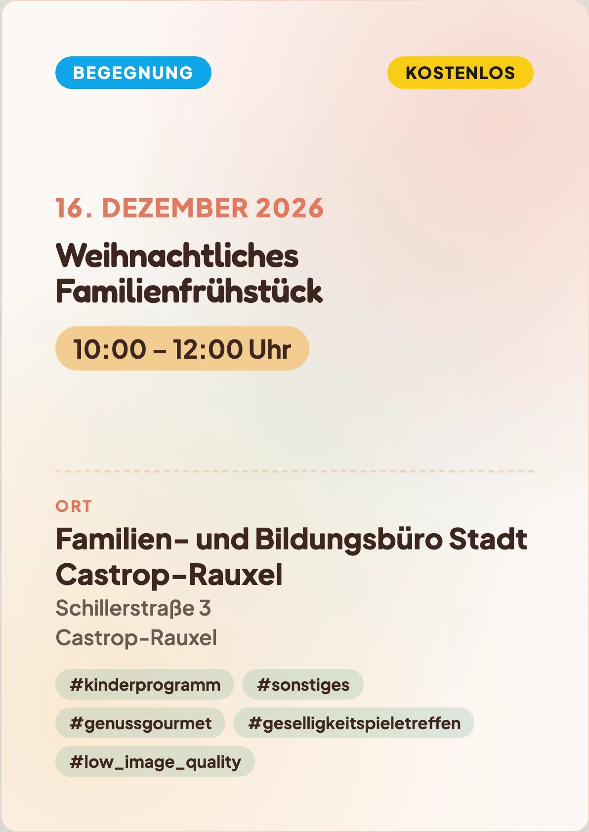 Veranstaltungsflyer