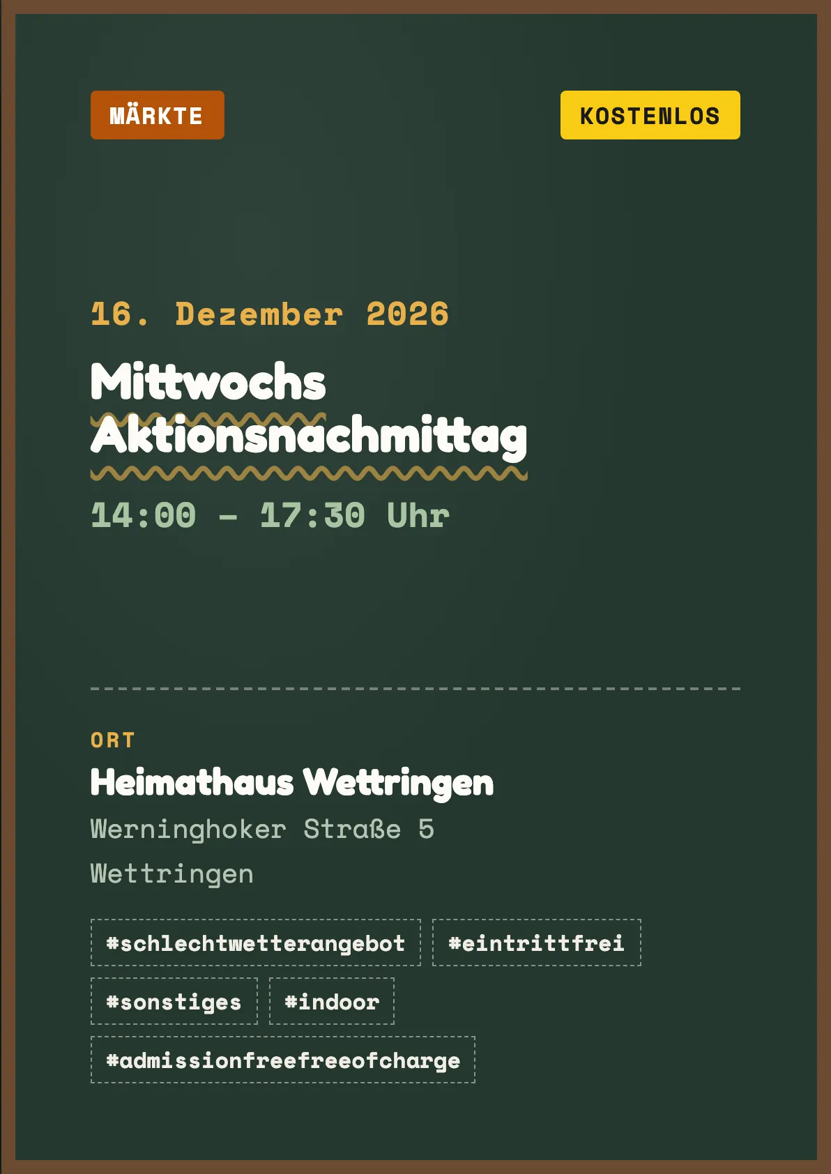 Veranstaltungsflyer