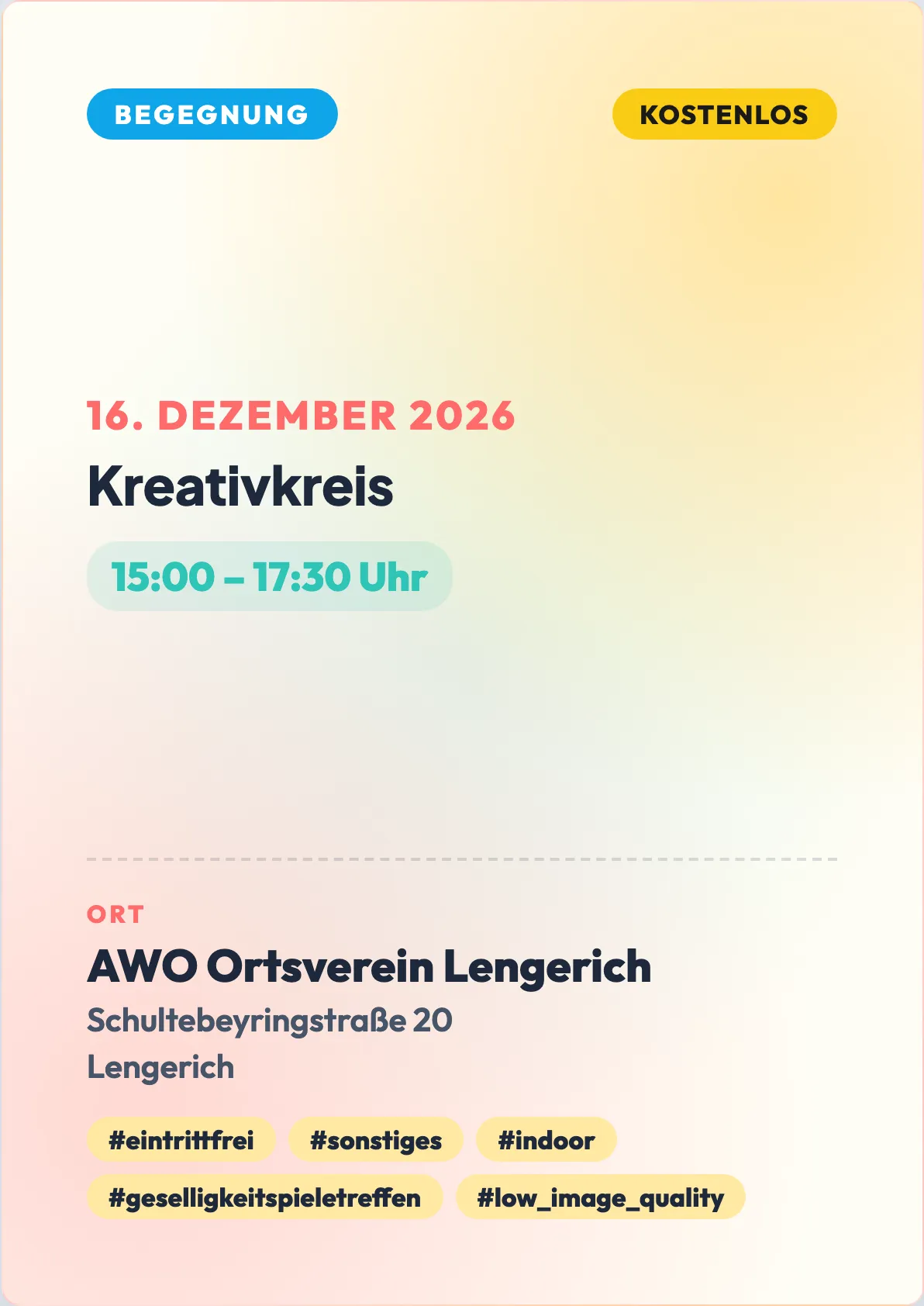 Veranstaltungsflyer