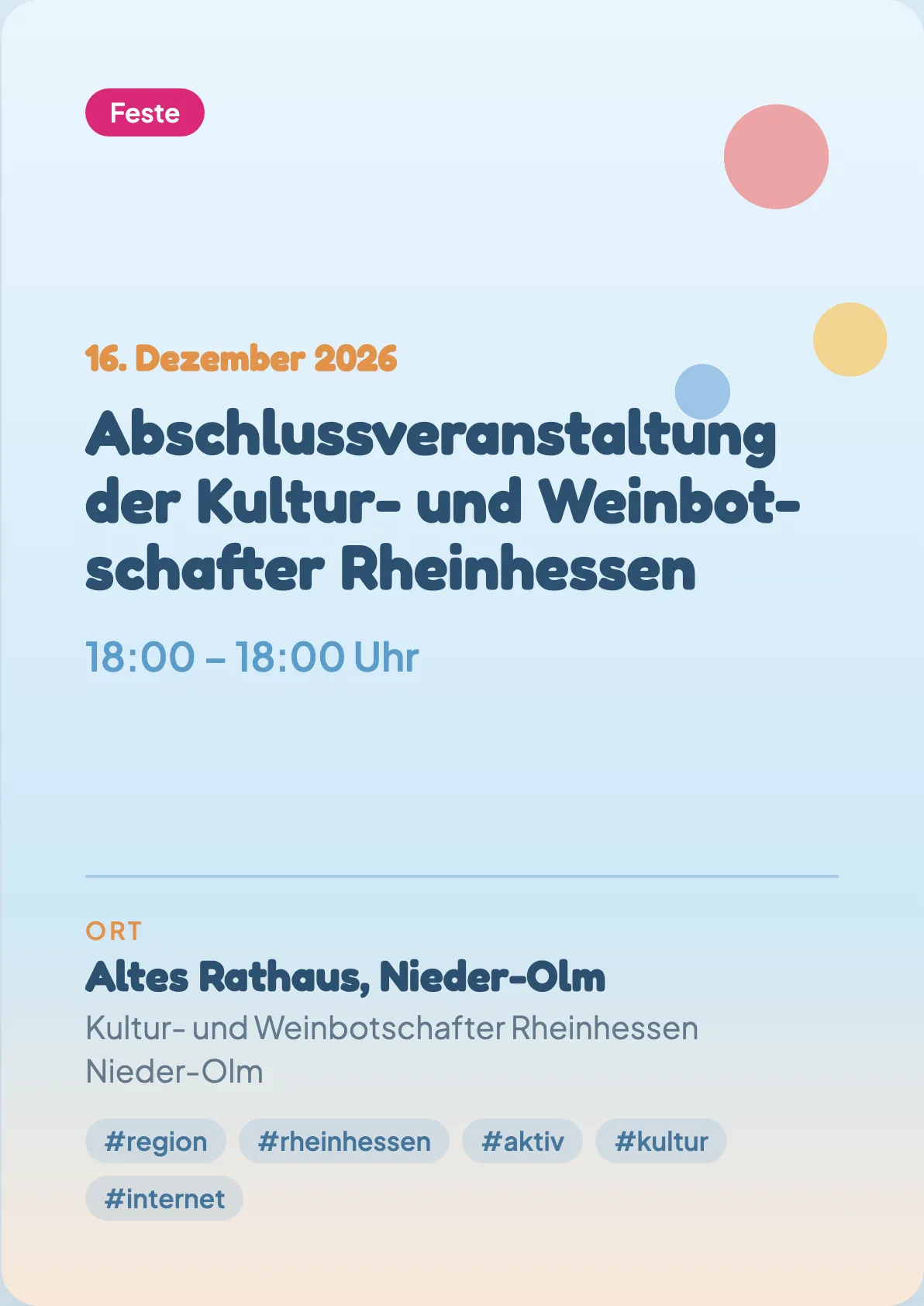 Veranstaltungsflyer
