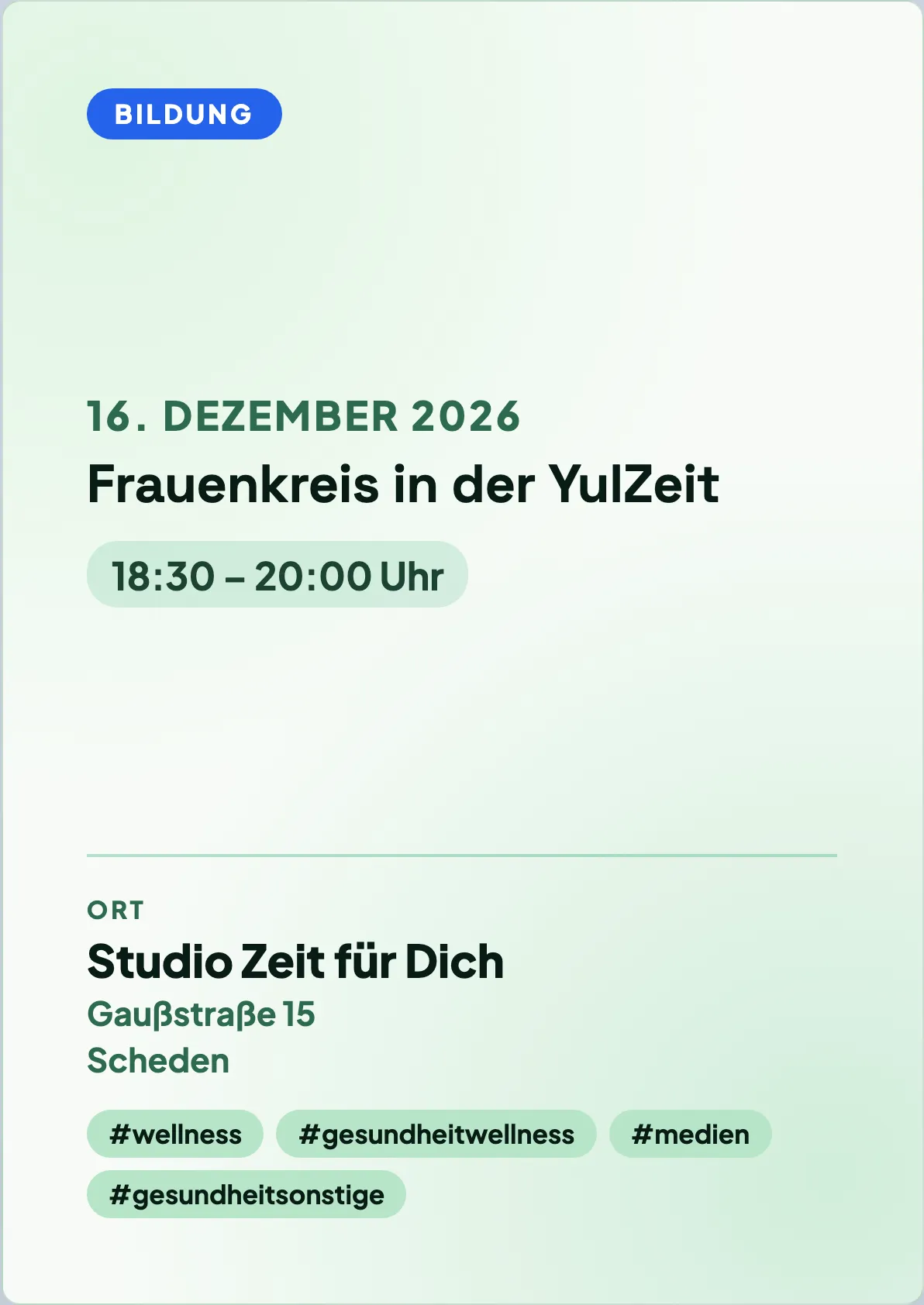 Veranstaltungsflyer