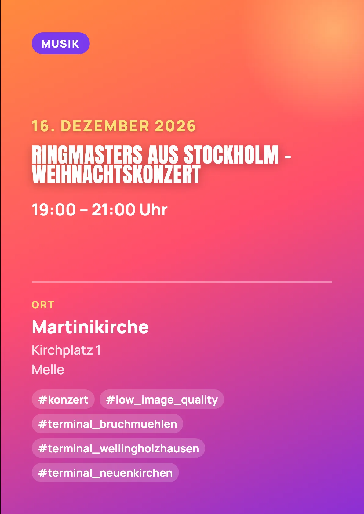 Veranstaltungsflyer
