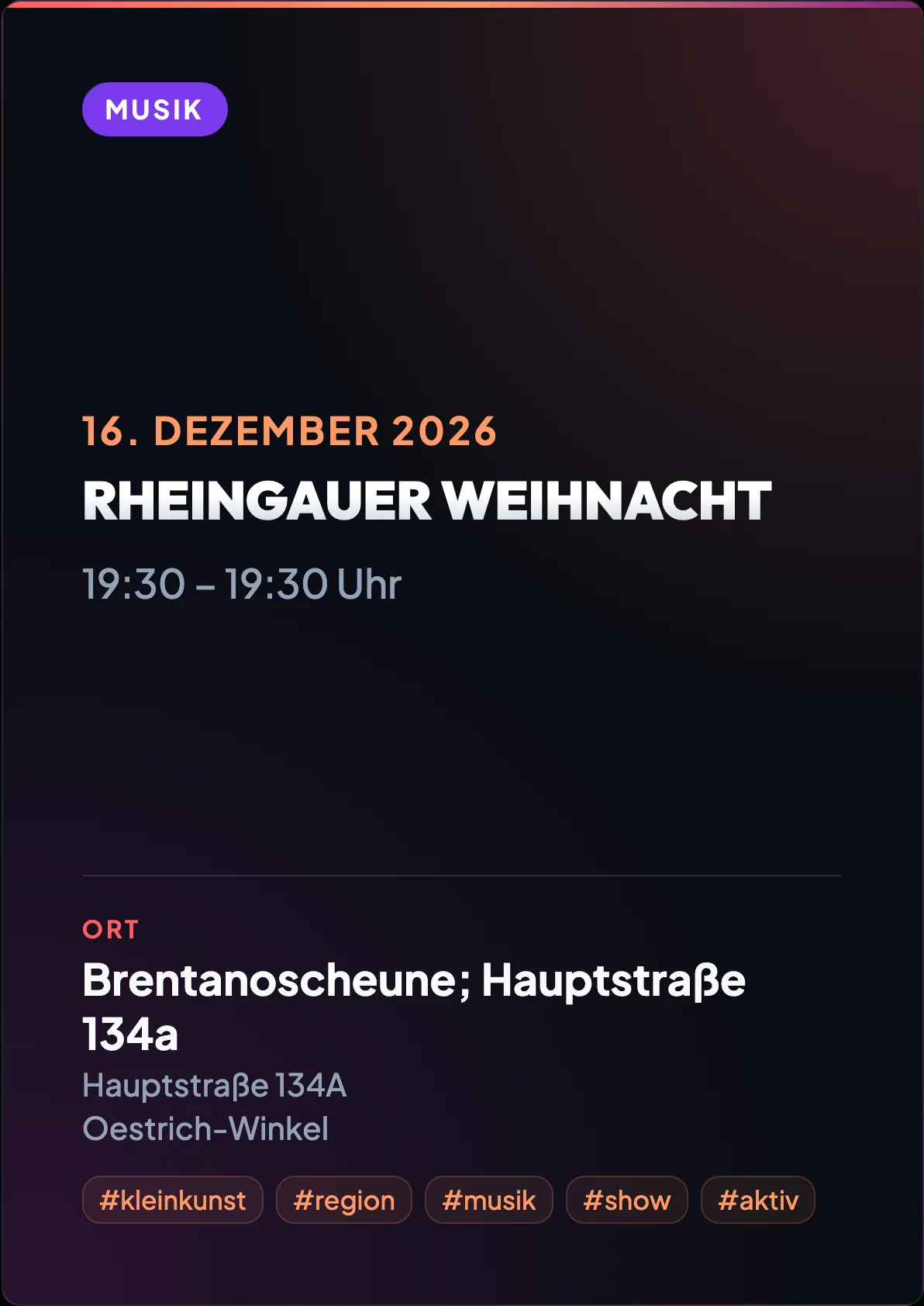 Veranstaltungsflyer
