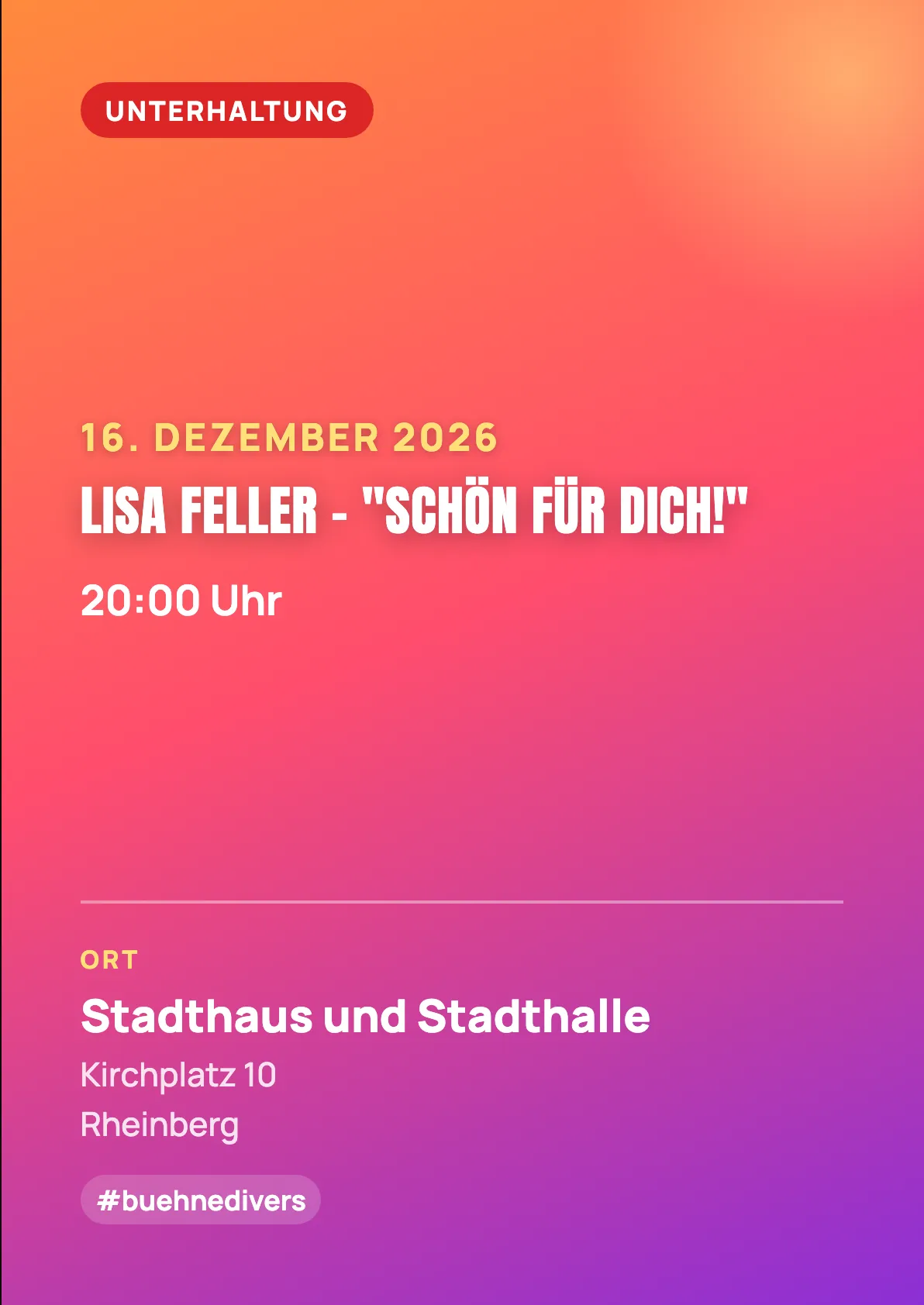 Veranstaltungsflyer