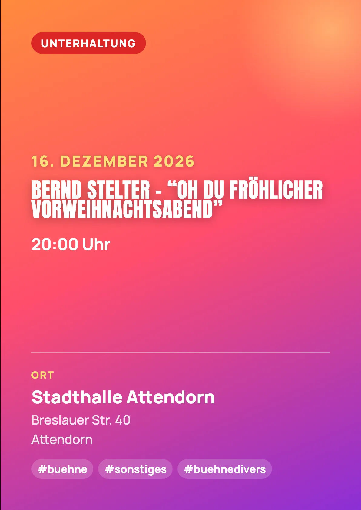 Veranstaltungsflyer