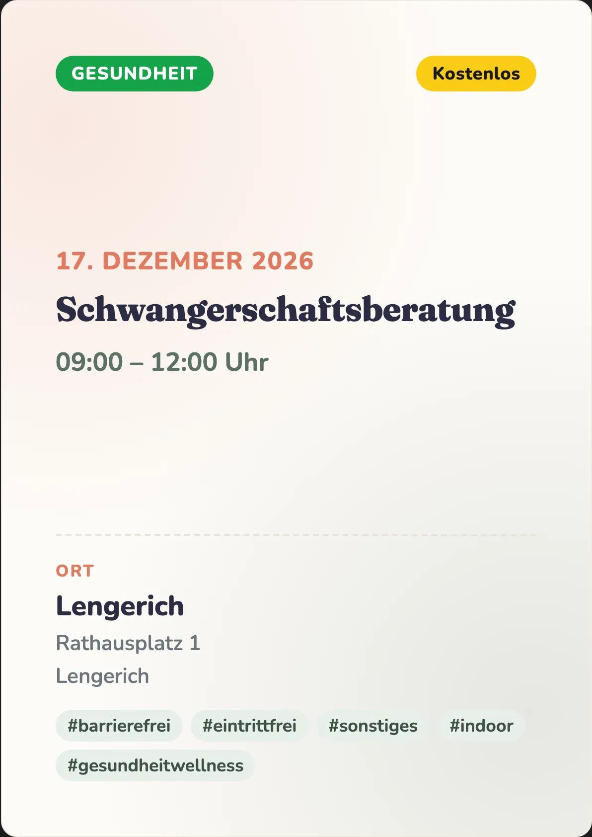 Veranstaltungsflyer