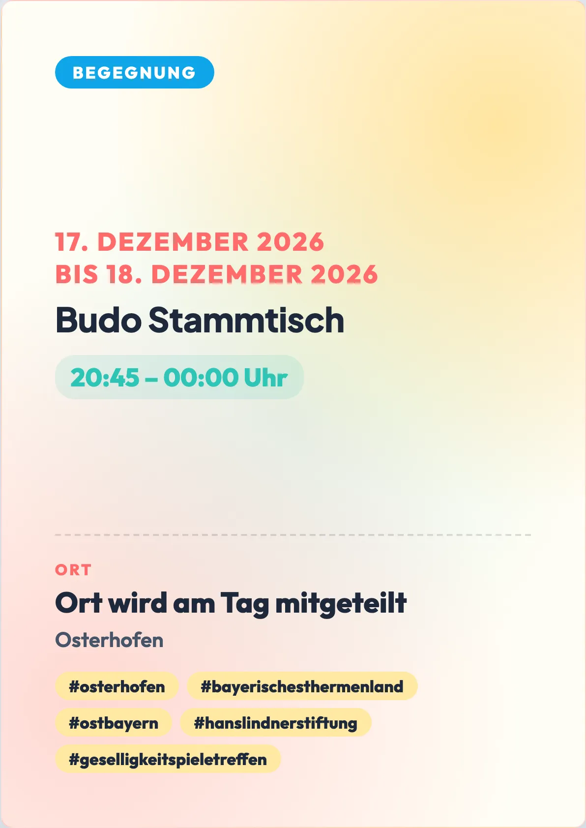 Veranstaltungsflyer