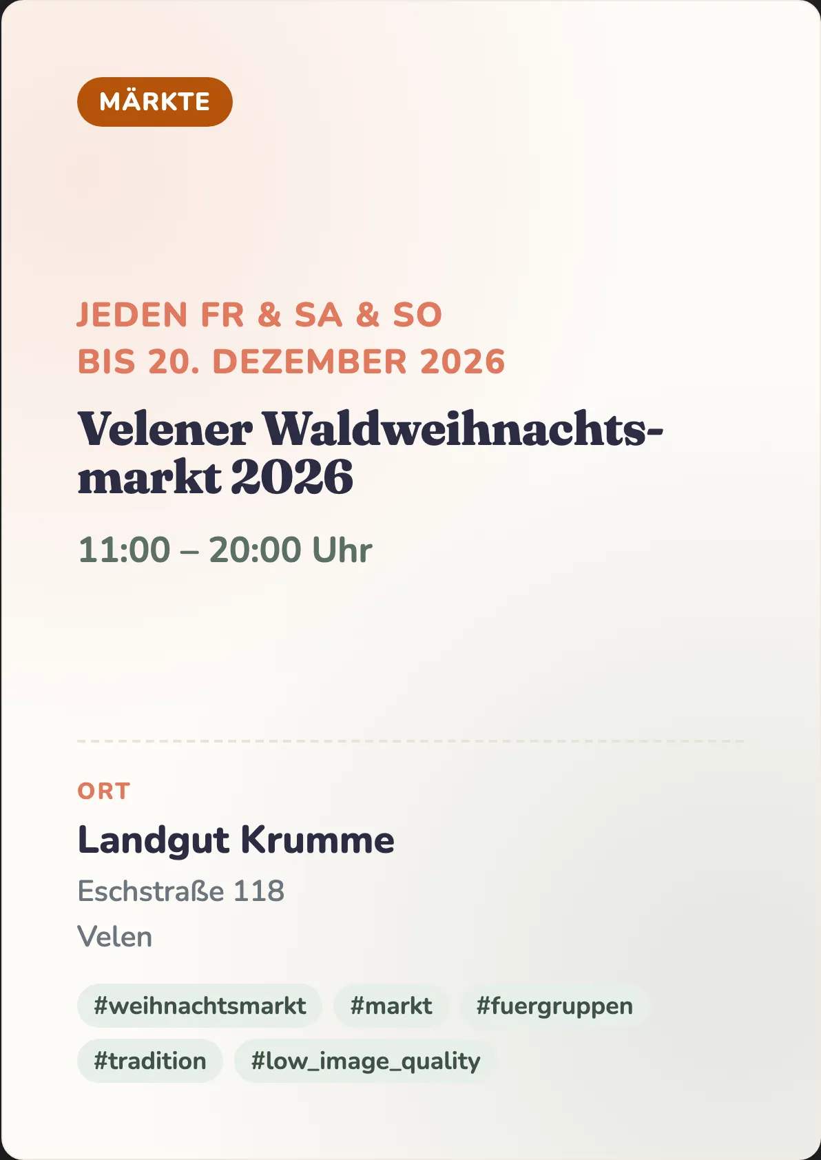 Veranstaltungsflyer