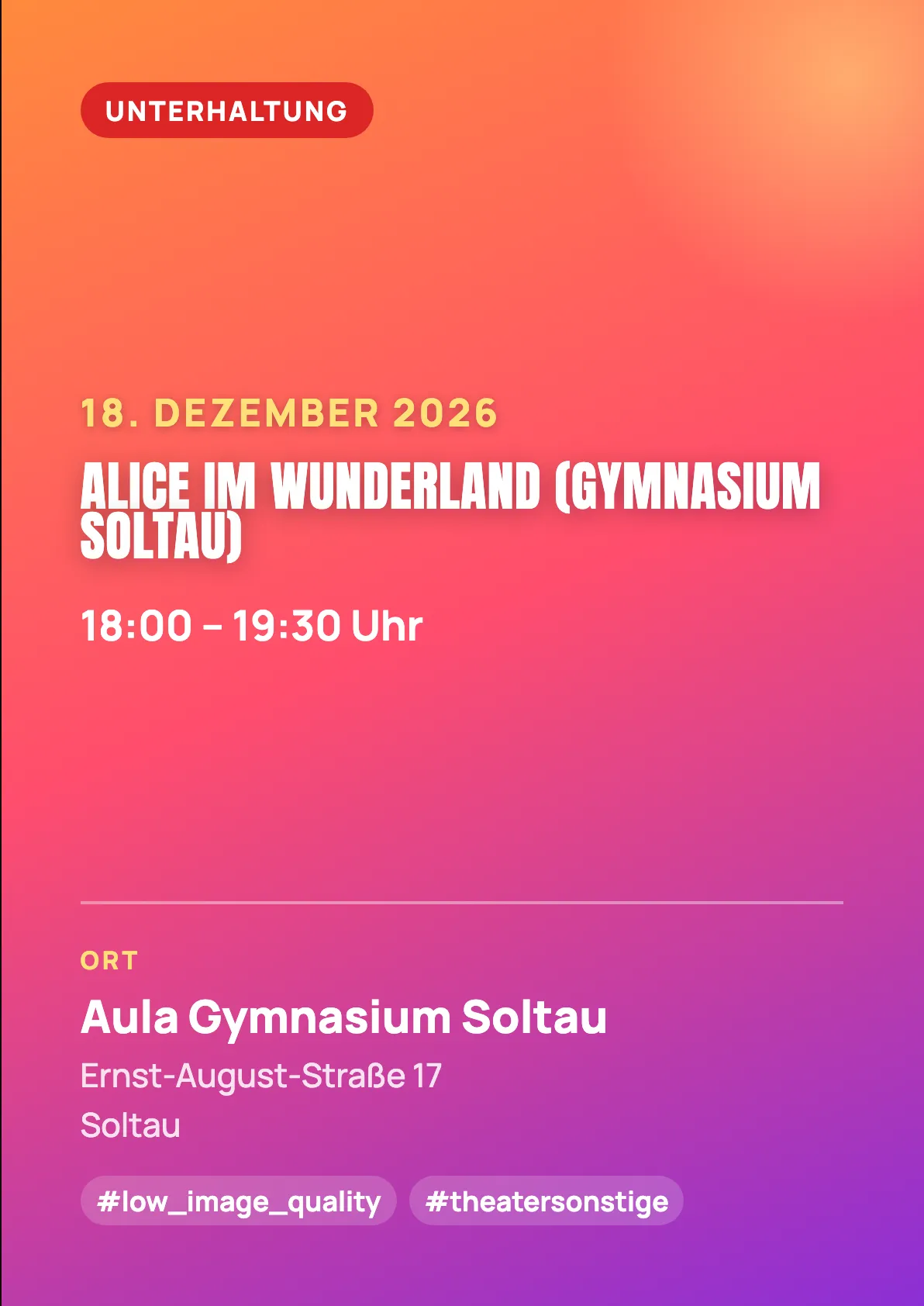 Veranstaltungsflyer