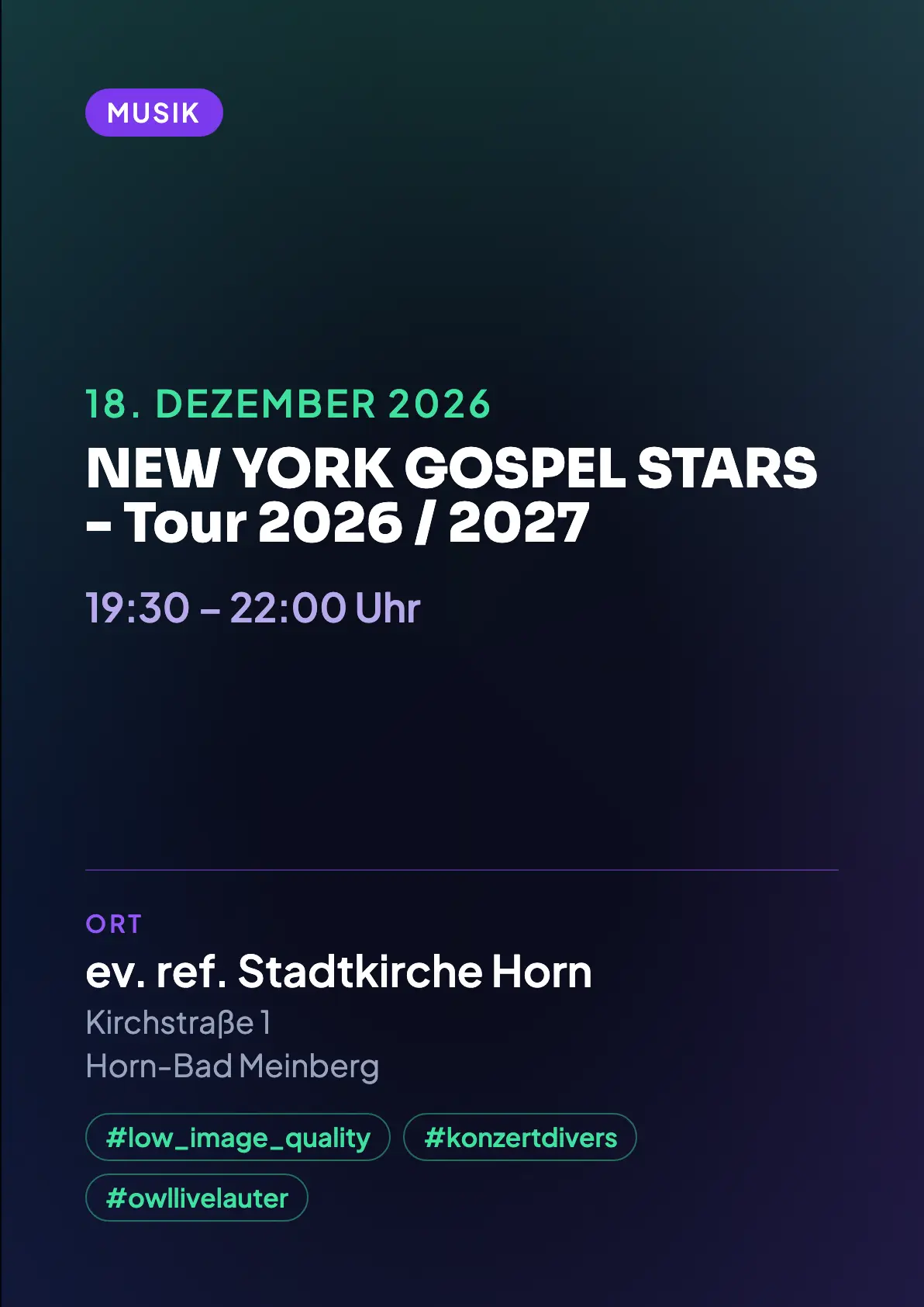 Veranstaltungsflyer