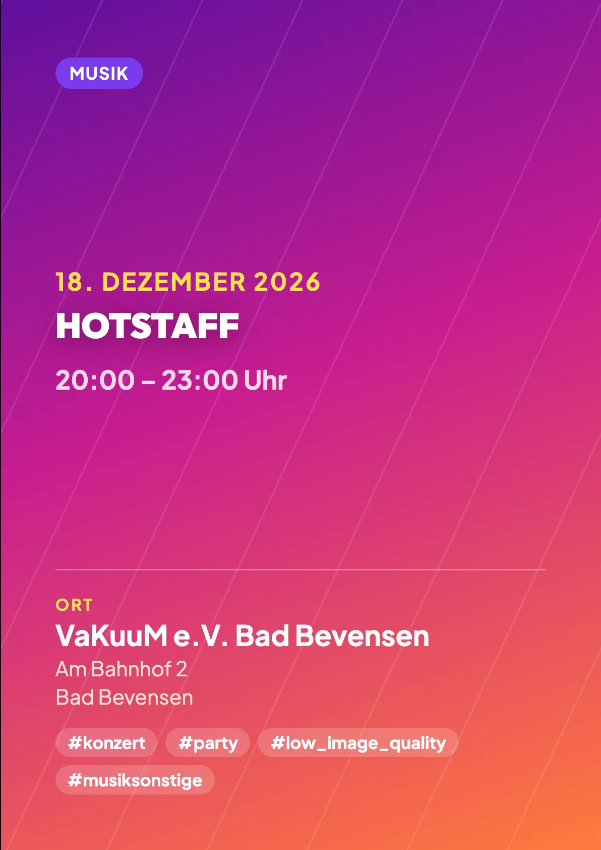 Veranstaltungsflyer