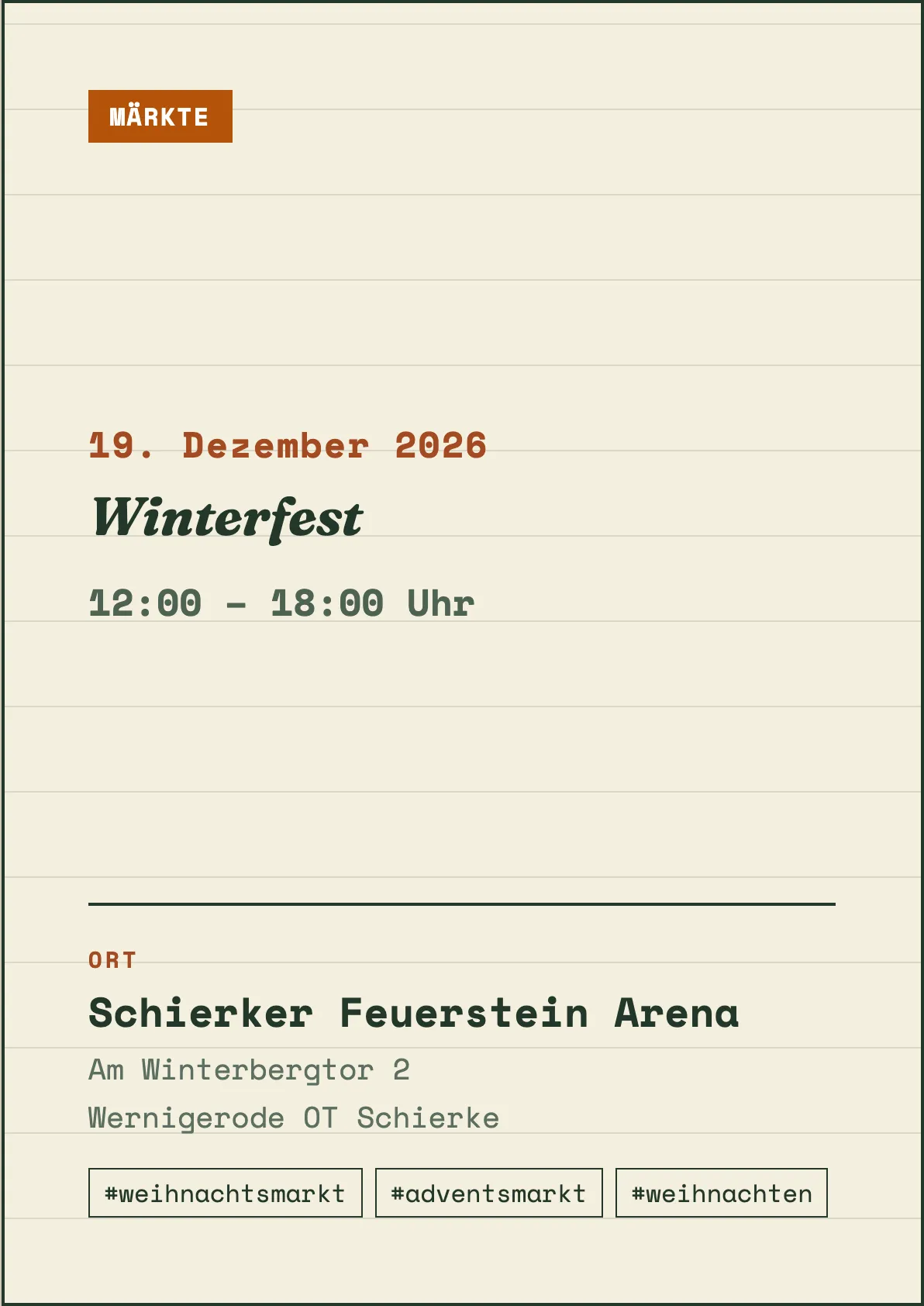 Veranstaltungsflyer