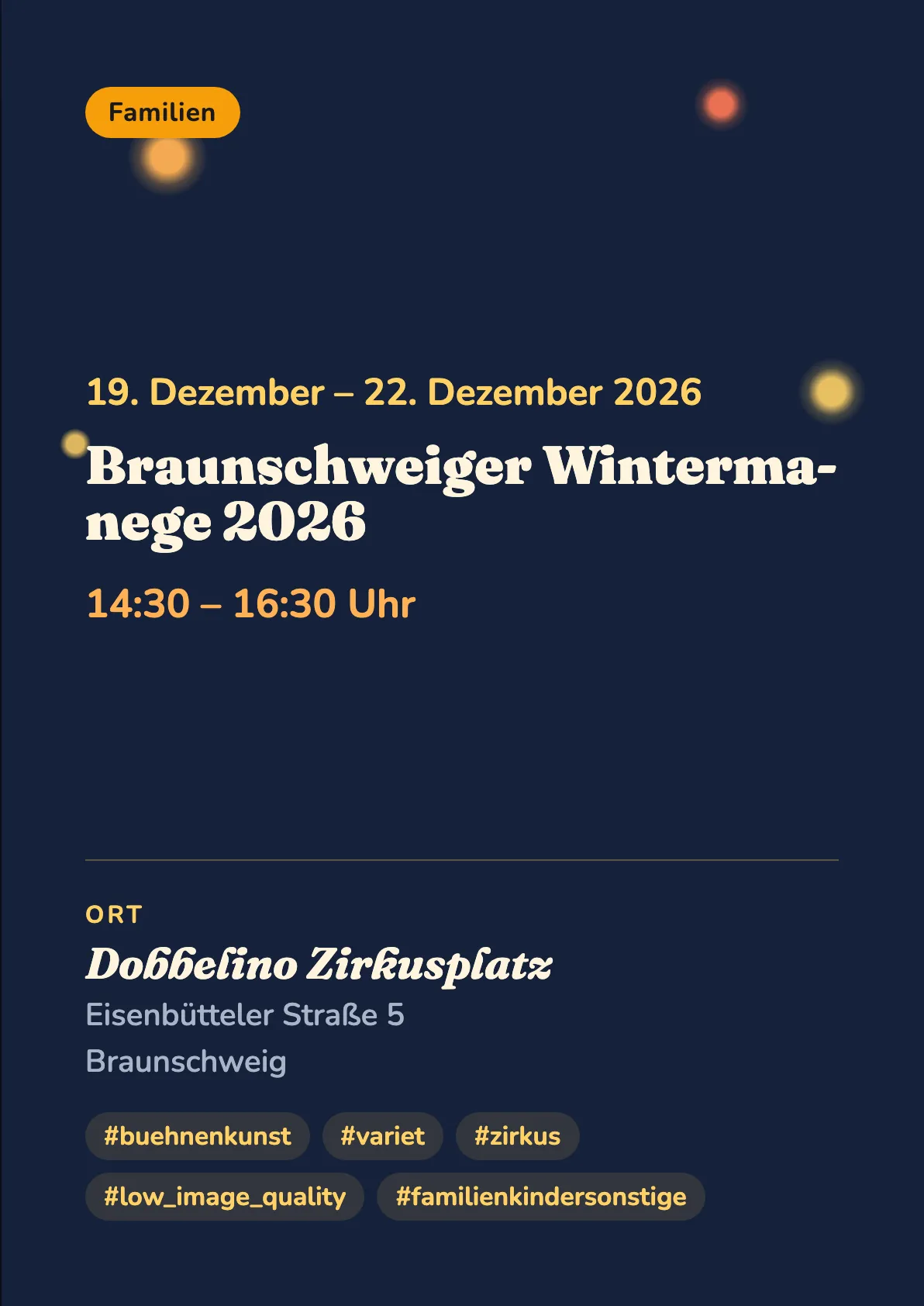 Veranstaltungsflyer