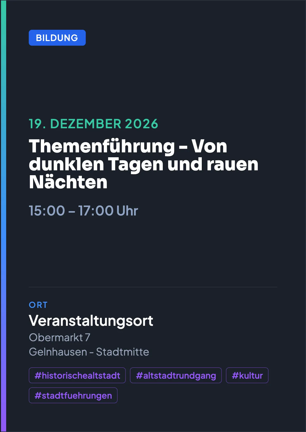 Veranstaltungsflyer