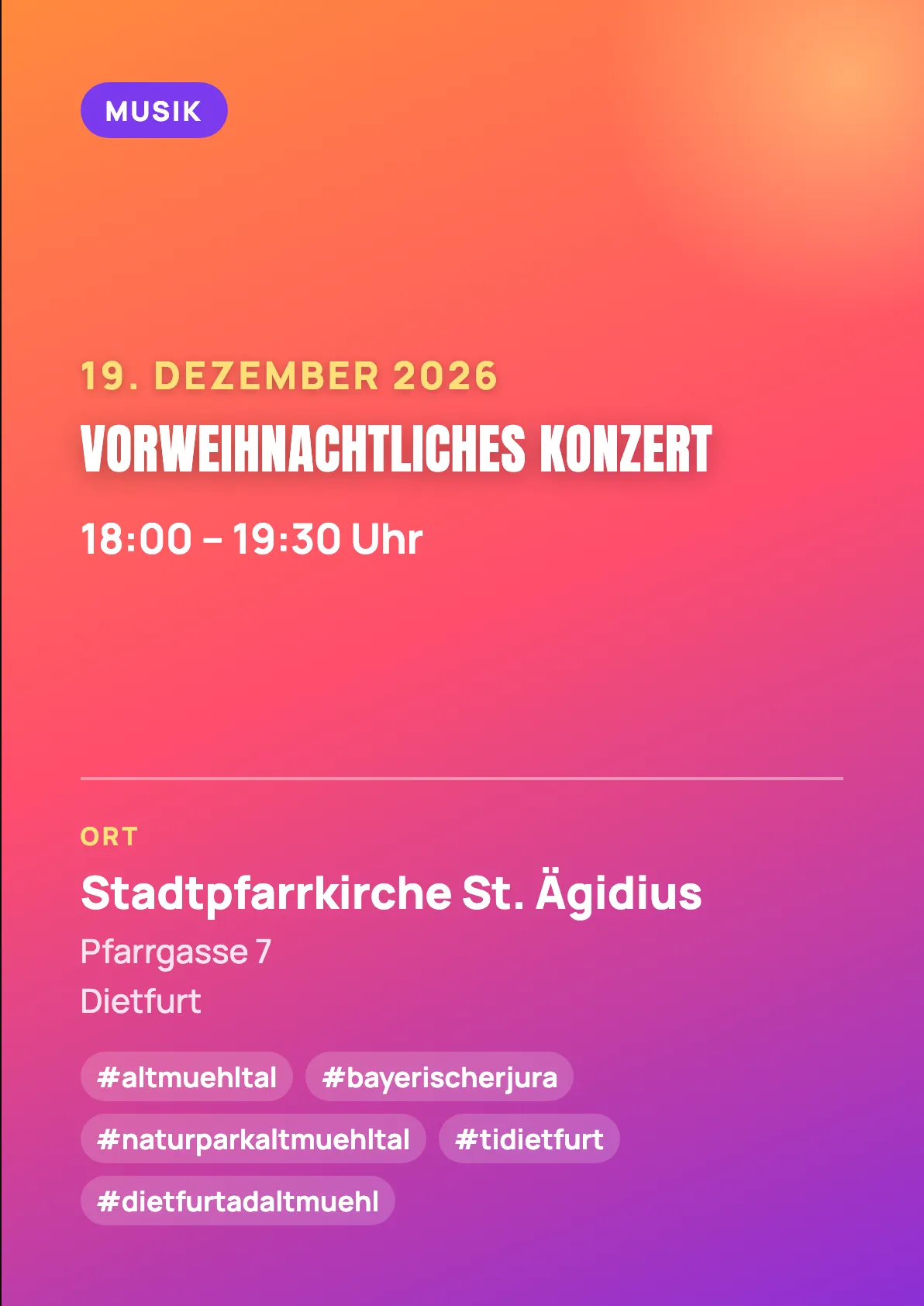 Veranstaltungsflyer