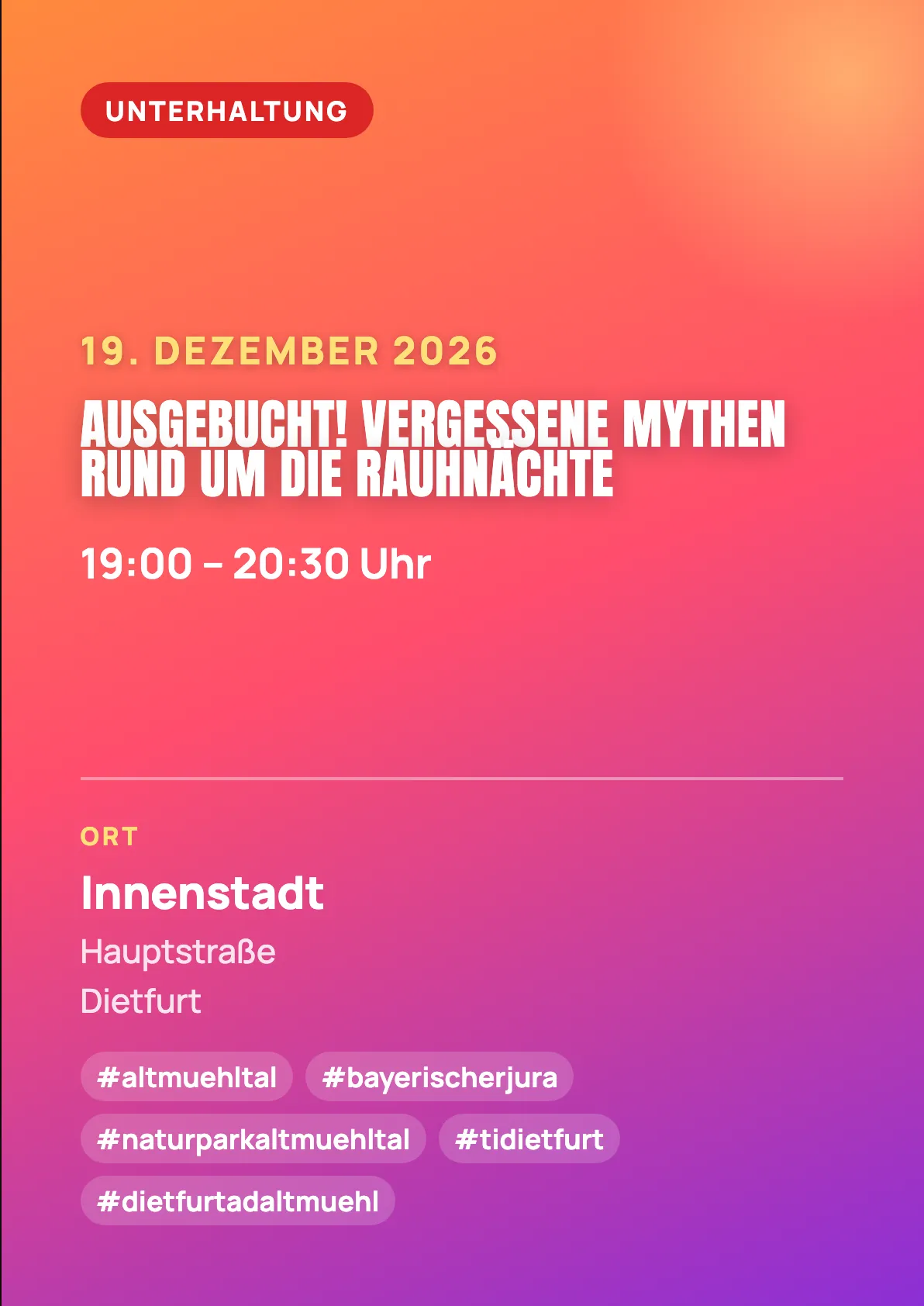 Veranstaltungsflyer