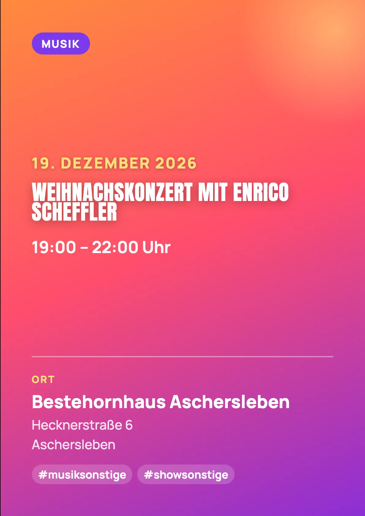 Veranstaltungsflyer