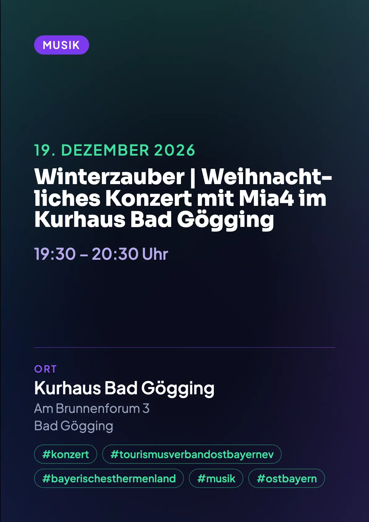 Veranstaltungsflyer