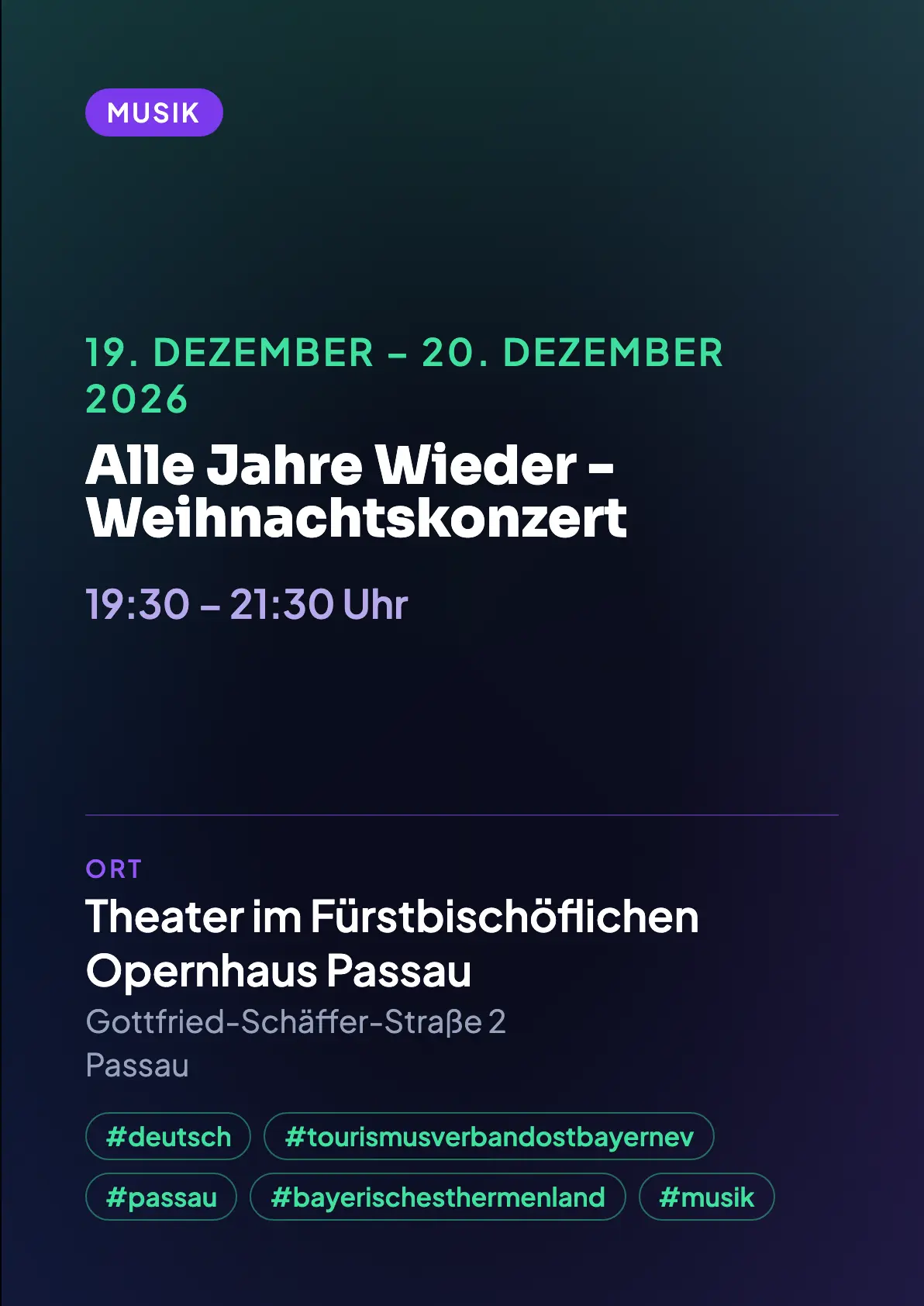 Veranstaltungsflyer