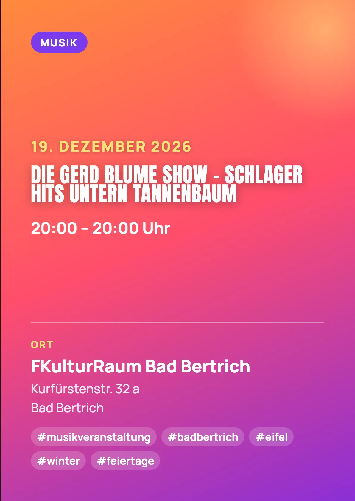 Veranstaltungsflyer