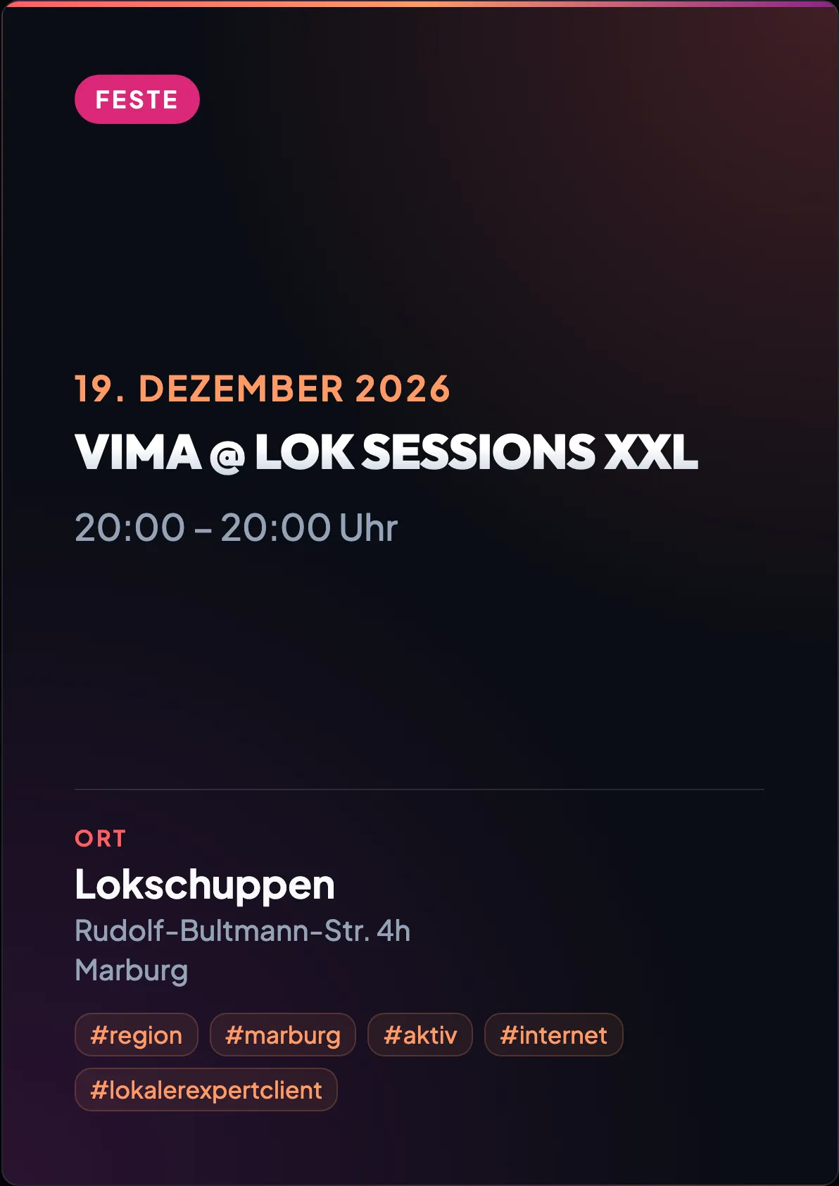 Veranstaltungsflyer