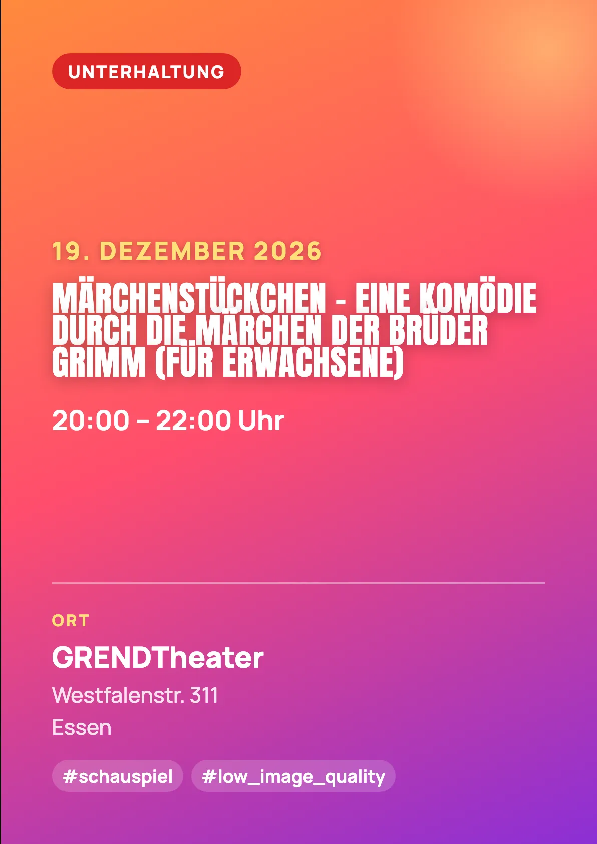 Veranstaltungsflyer