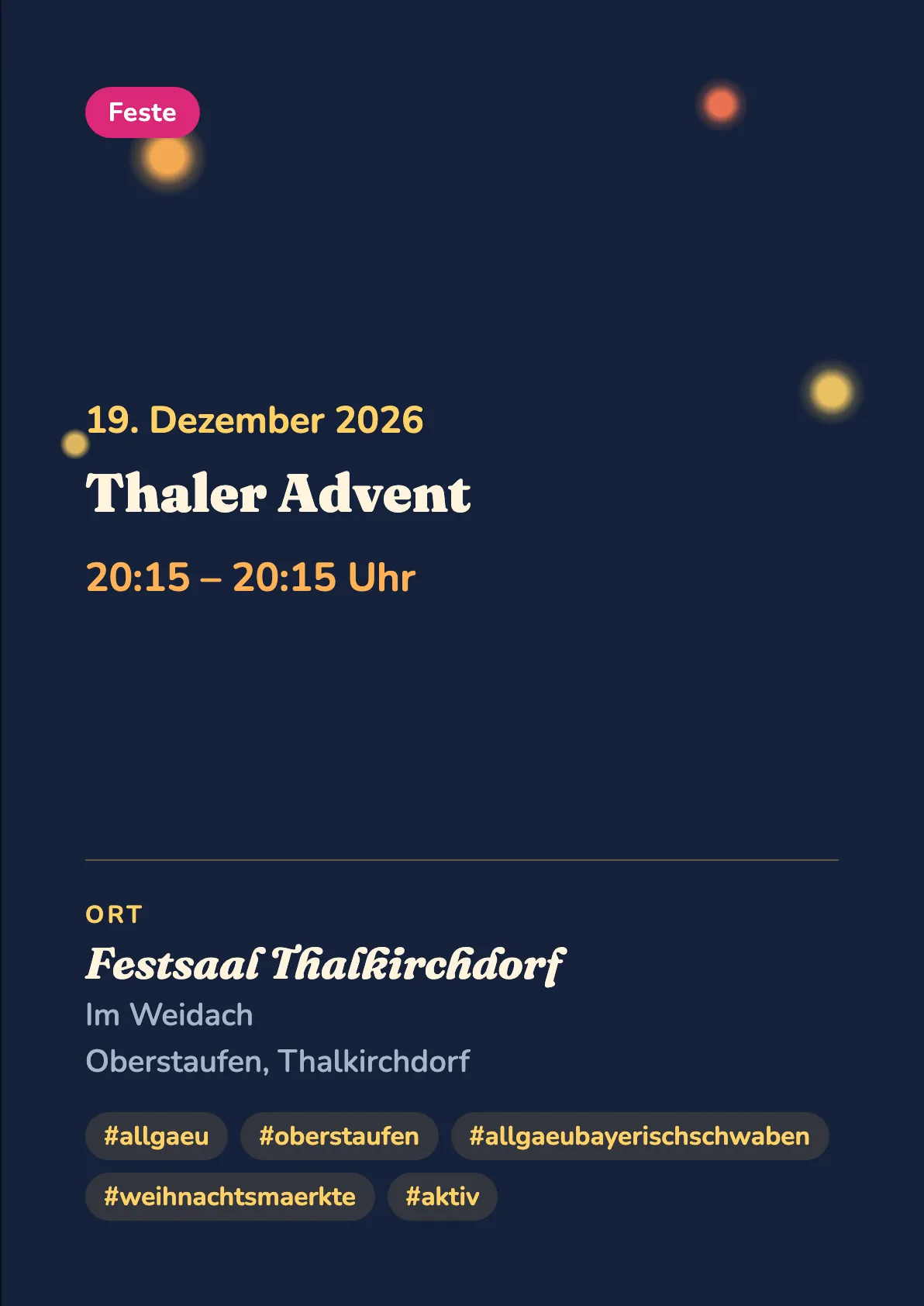 Veranstaltungsflyer