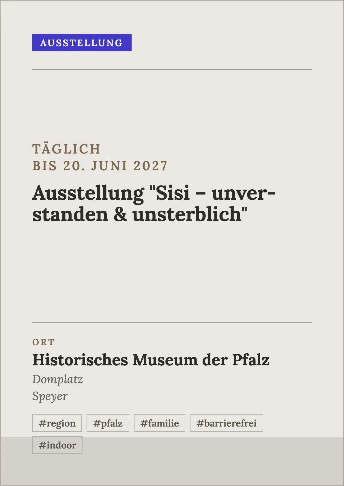 Veranstaltungsflyer