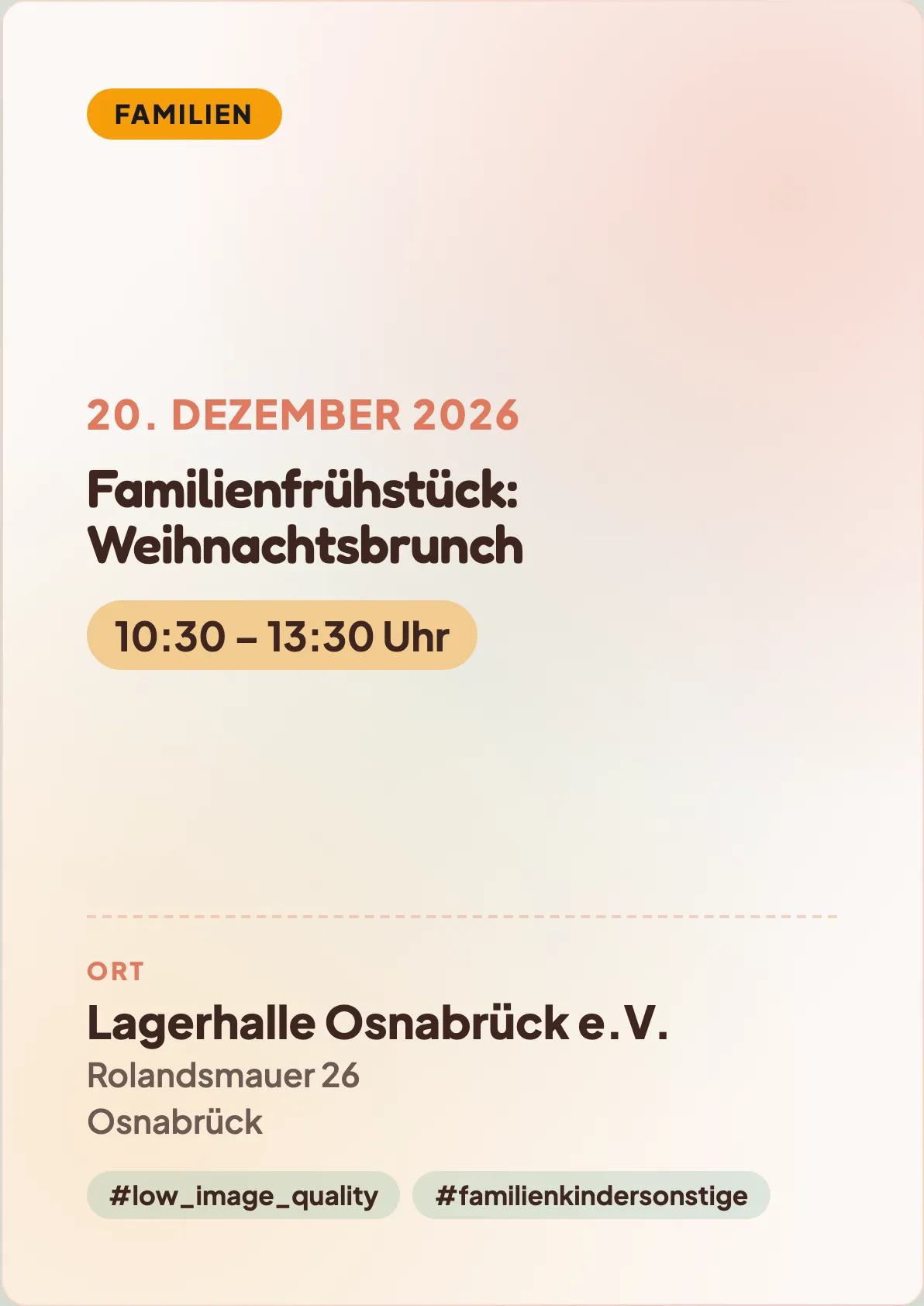 Veranstaltungsflyer