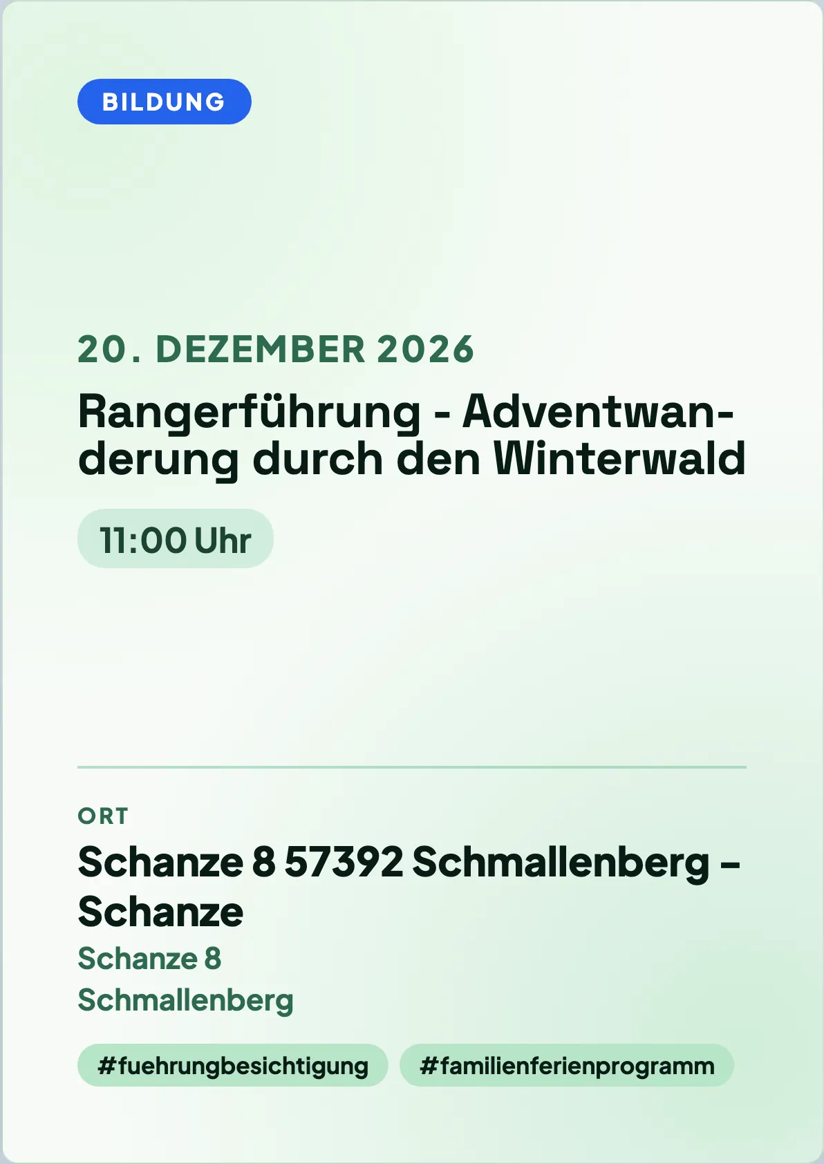 Veranstaltungsflyer