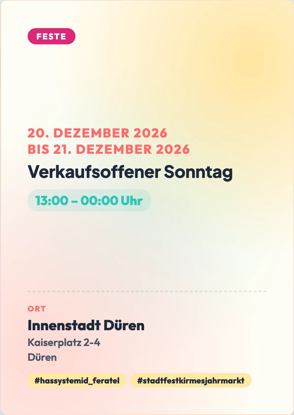 Veranstaltungsflyer
