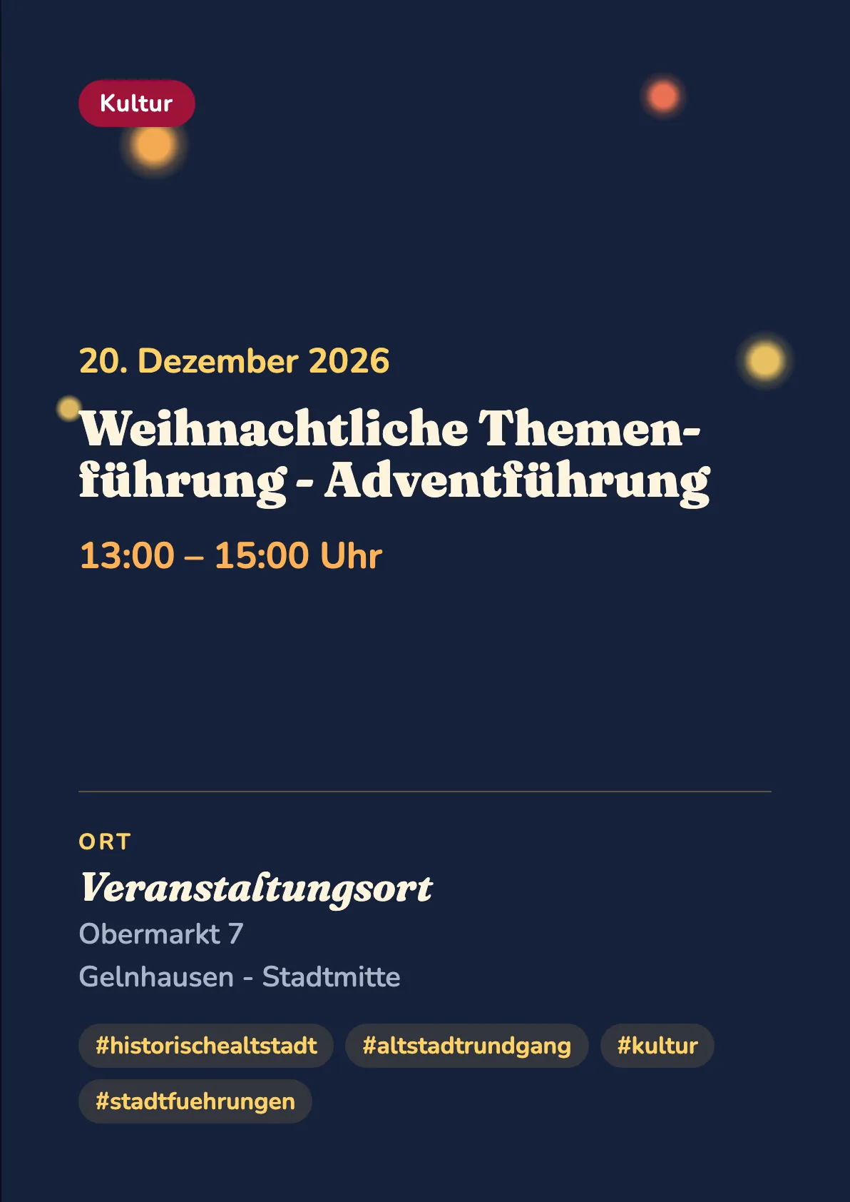 Veranstaltungsflyer