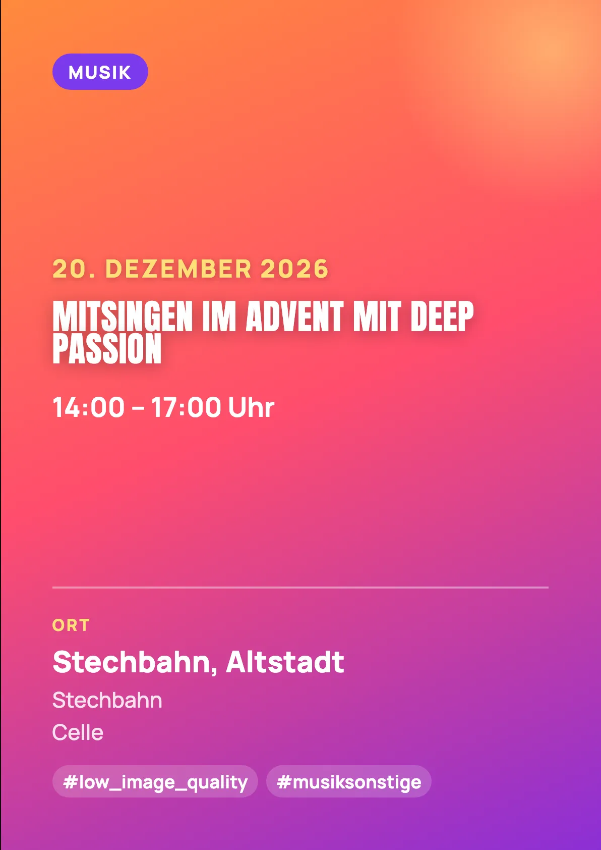 Veranstaltungsflyer
