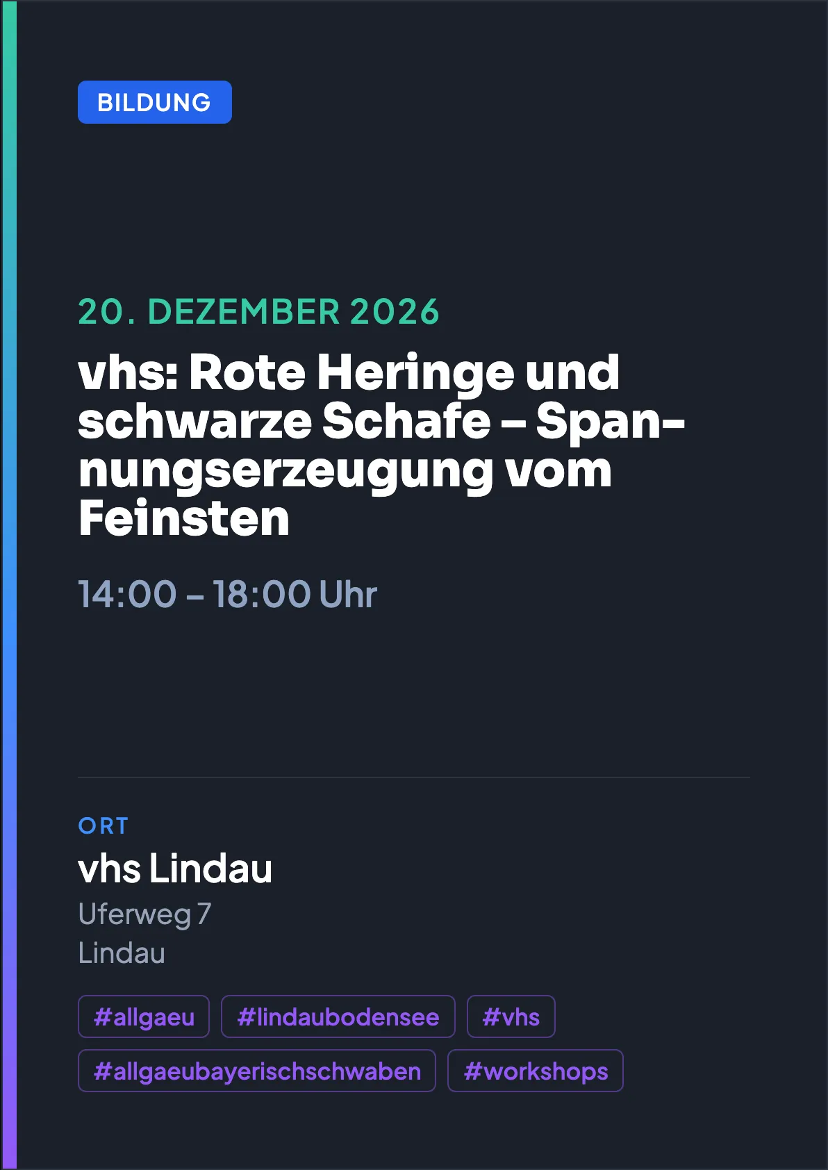 Veranstaltungsflyer