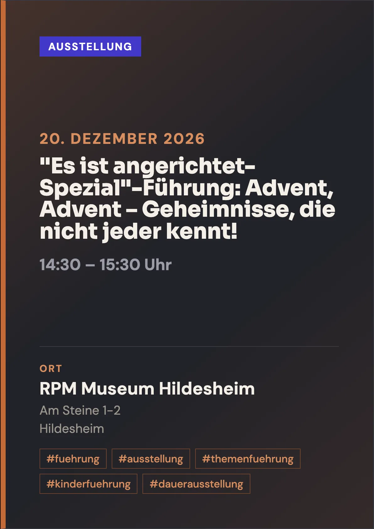 Veranstaltungsflyer