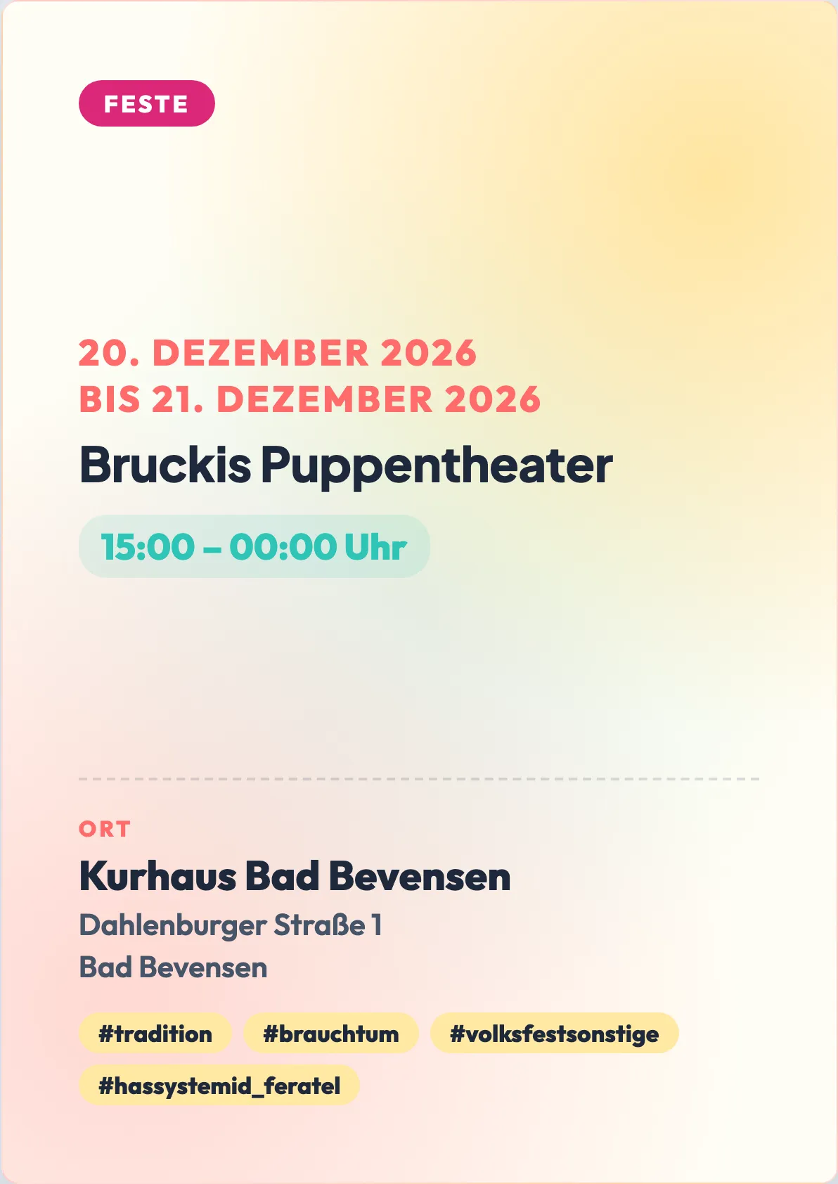 Veranstaltungsflyer