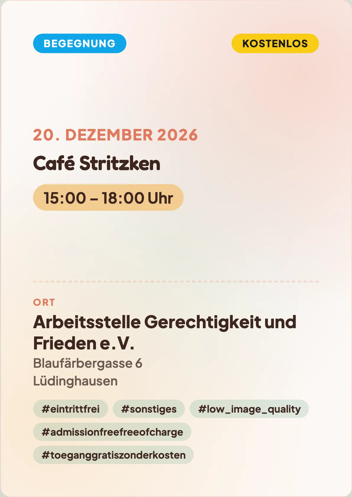 Veranstaltungsflyer