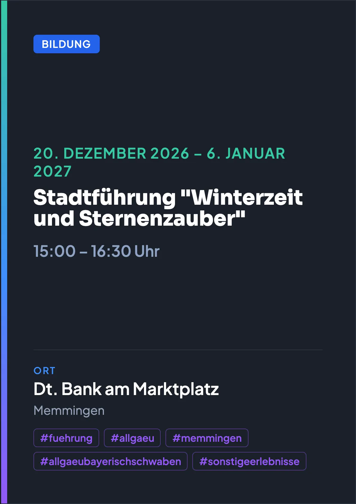 Veranstaltungsflyer