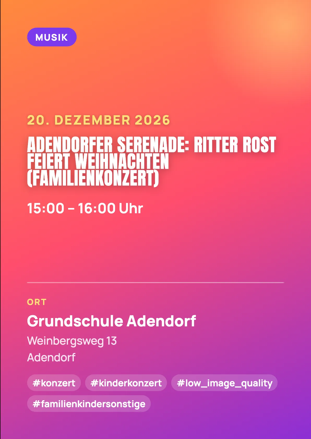 Veranstaltungsflyer